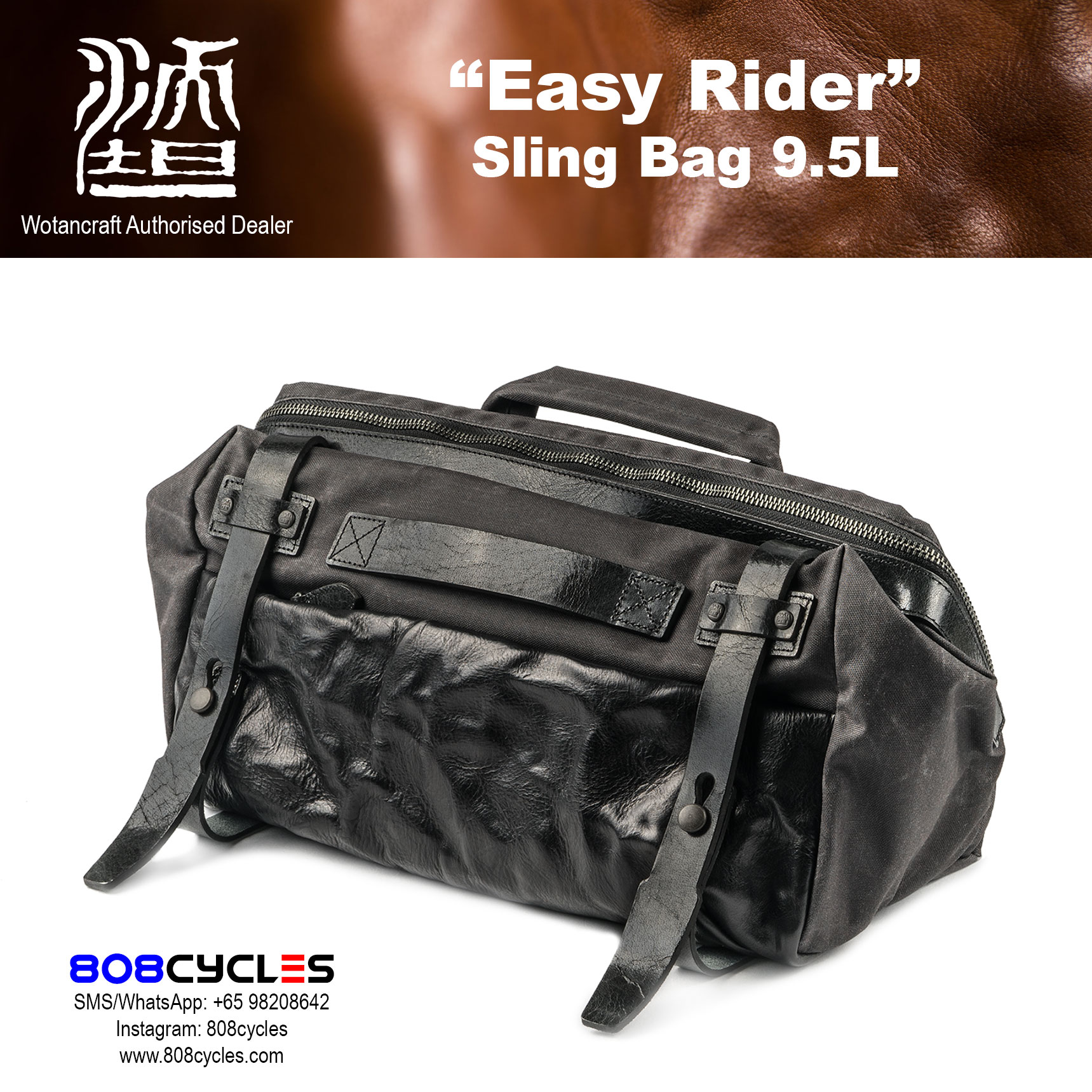 Wotancraft "Easy Rider" Sling Bag 9.5L - Image 2