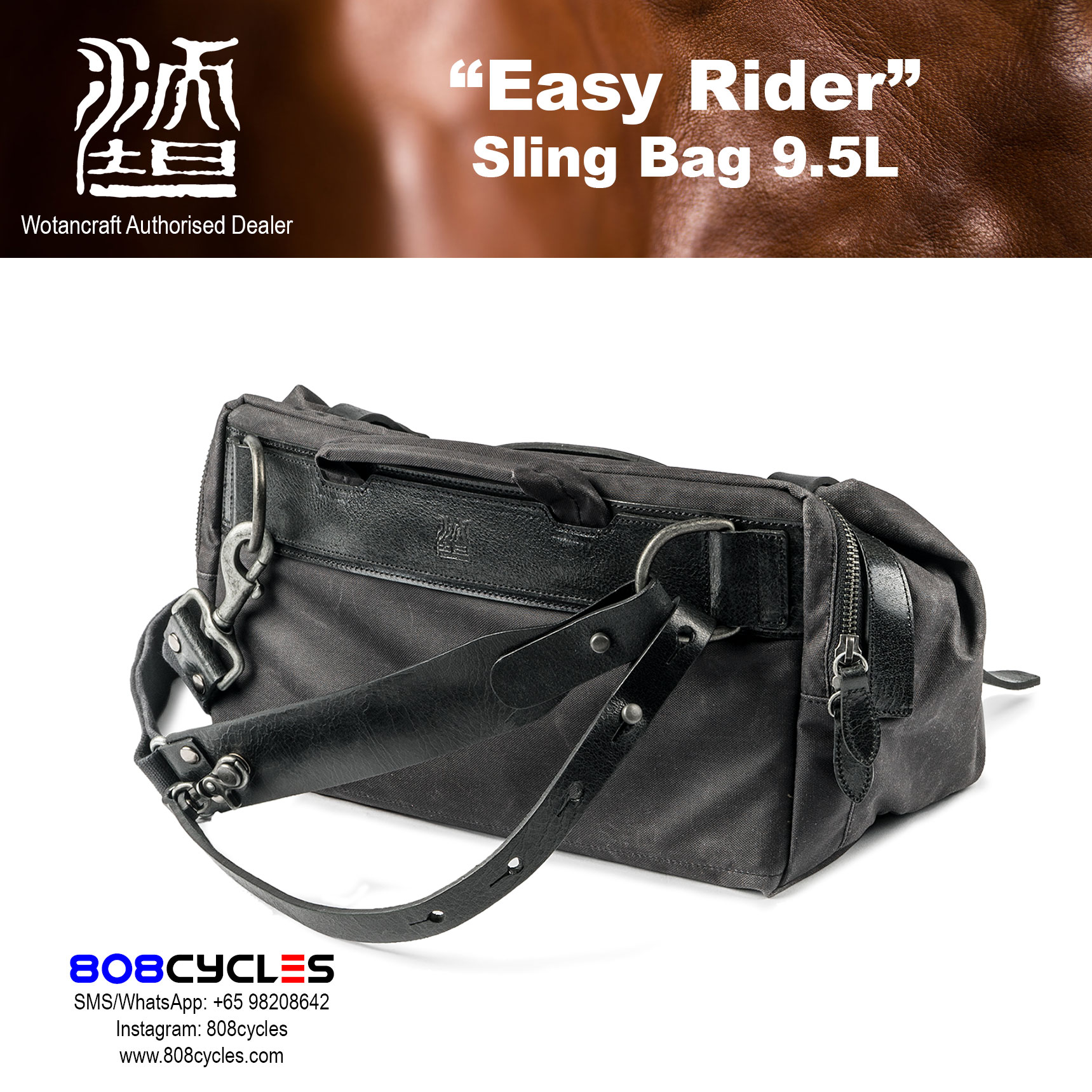Wotancraft "Easy Rider" Sling Bag 9.5L - Image 3