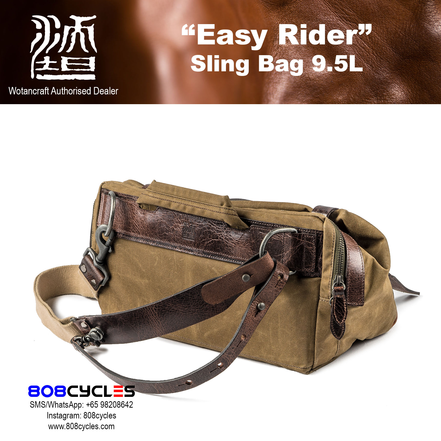 Wotancraft "Easy Rider" Sling Bag 9.5L - Image 5