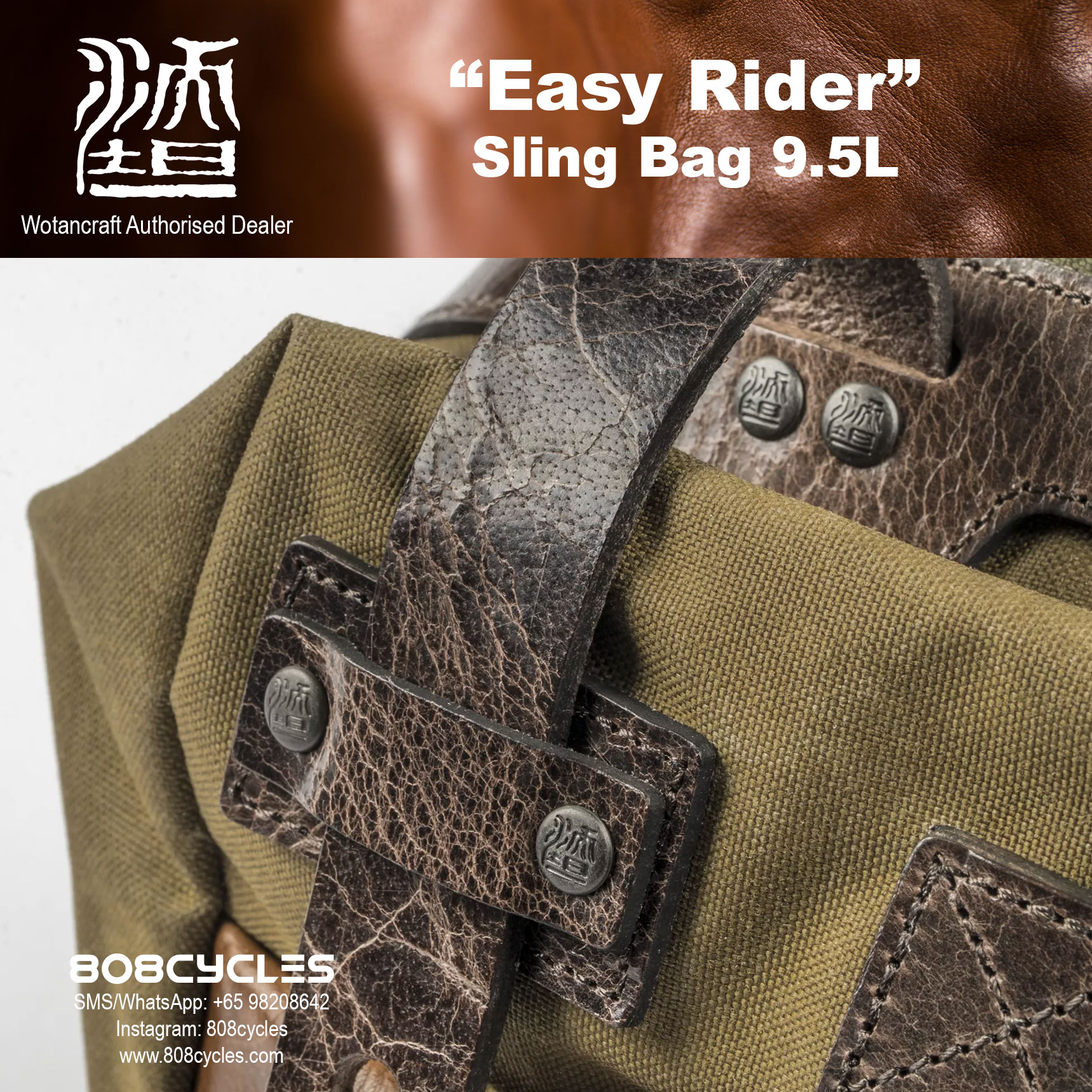 Wotancraft "Easy Rider" Sling Bag 9.5L - Image 7