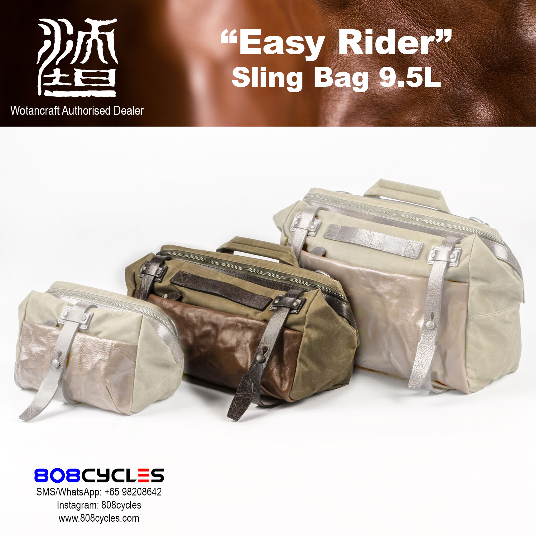 Wotancraft "Easy Rider" Sling Bag 9.5L - Image 8