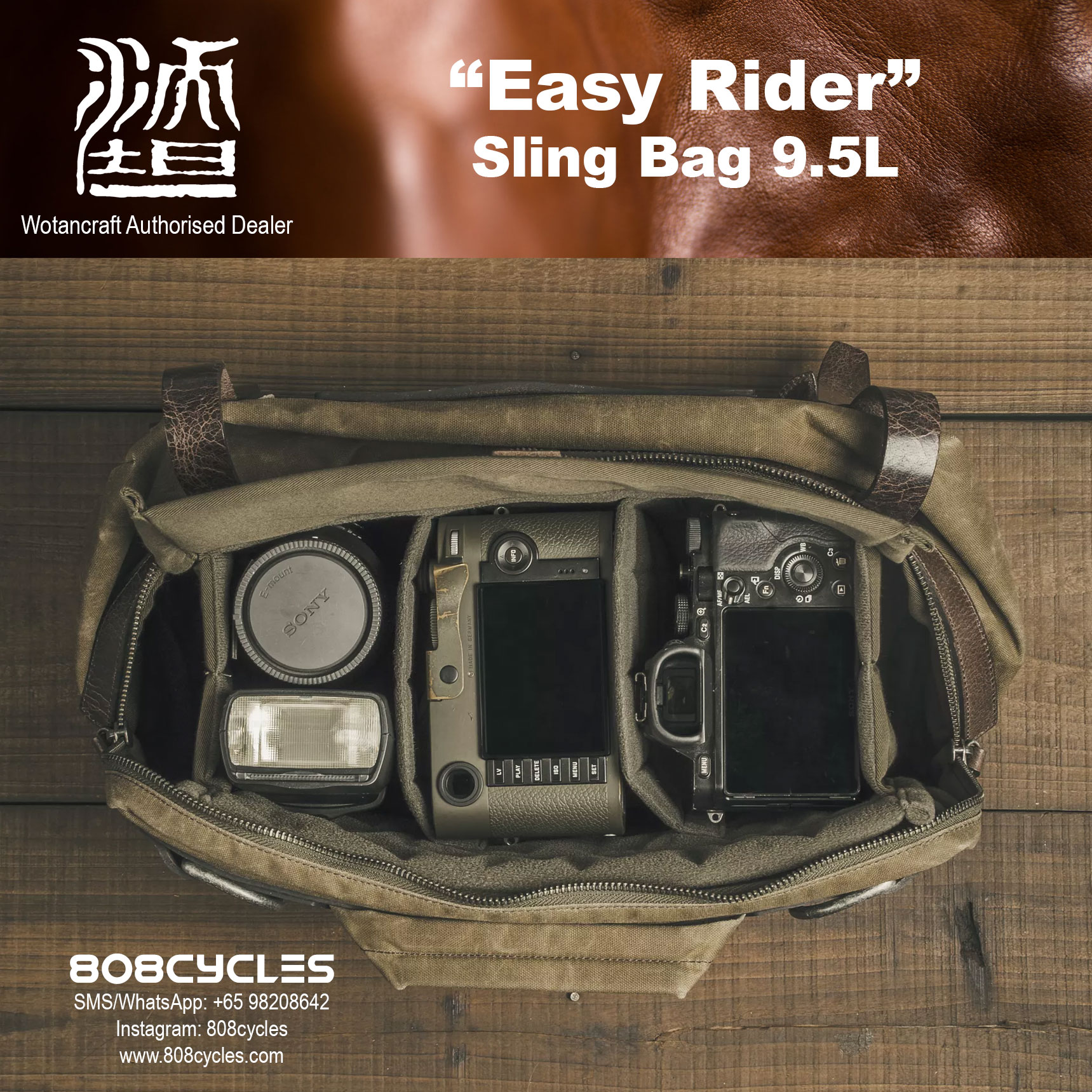 Wotancraft "Easy Rider" Sling Bag 9.5L - Image 11
