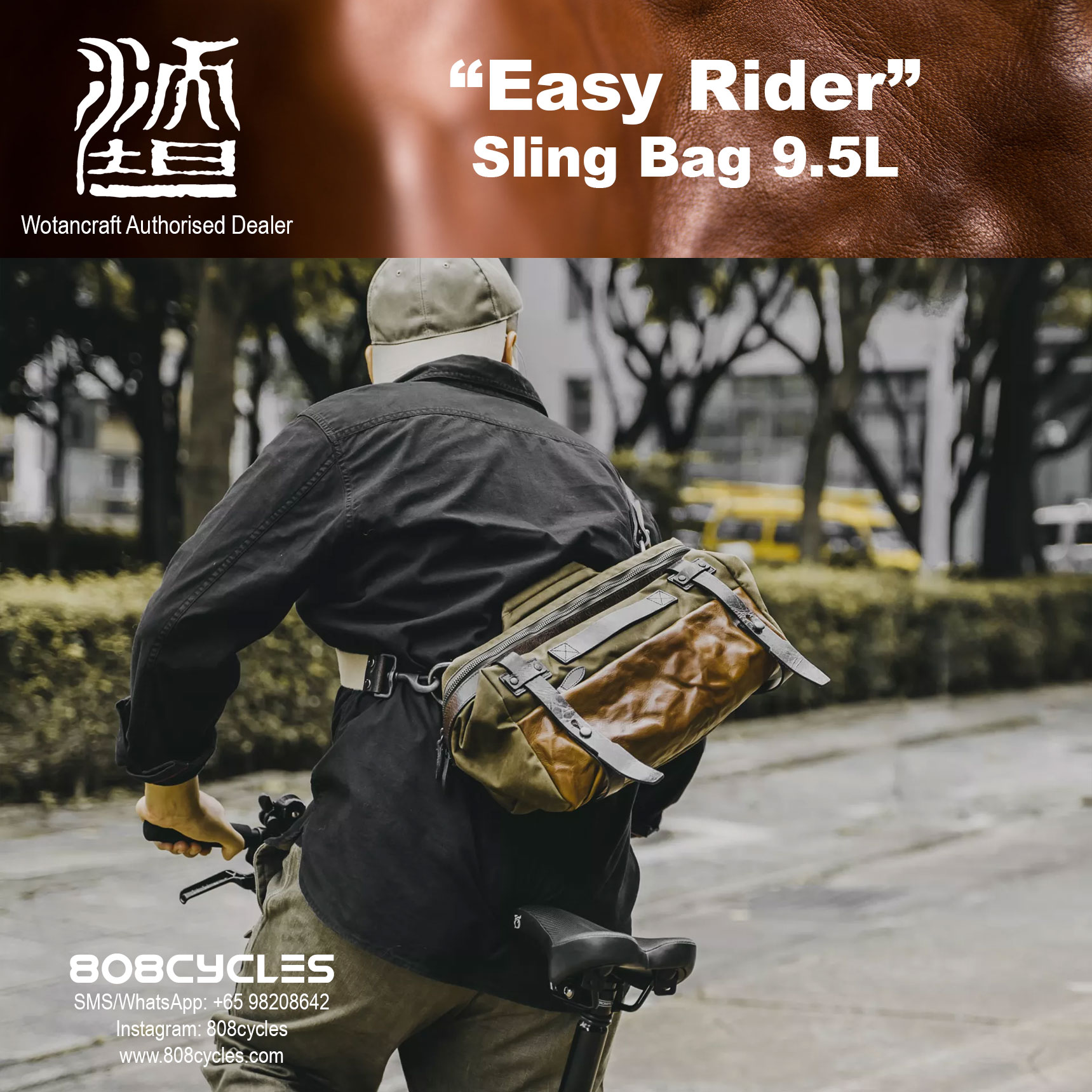 Wotancraft "Easy Rider" Sling Bag 9.5L - Image 14