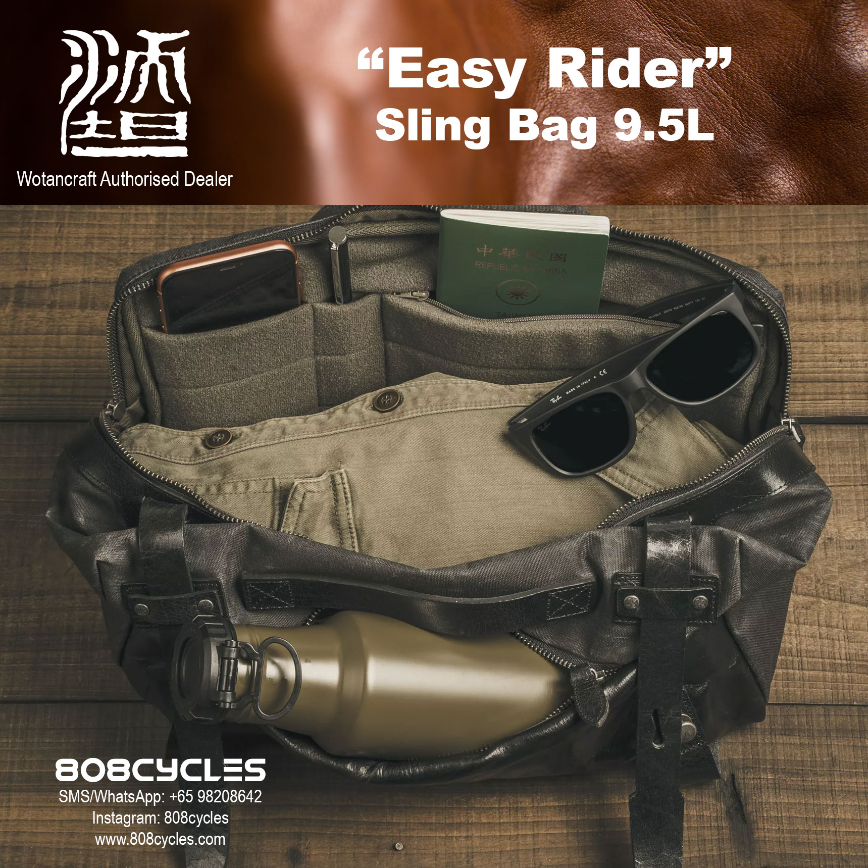 Wotancraft "Easy Rider" Sling Bag 9.5L - Image 22