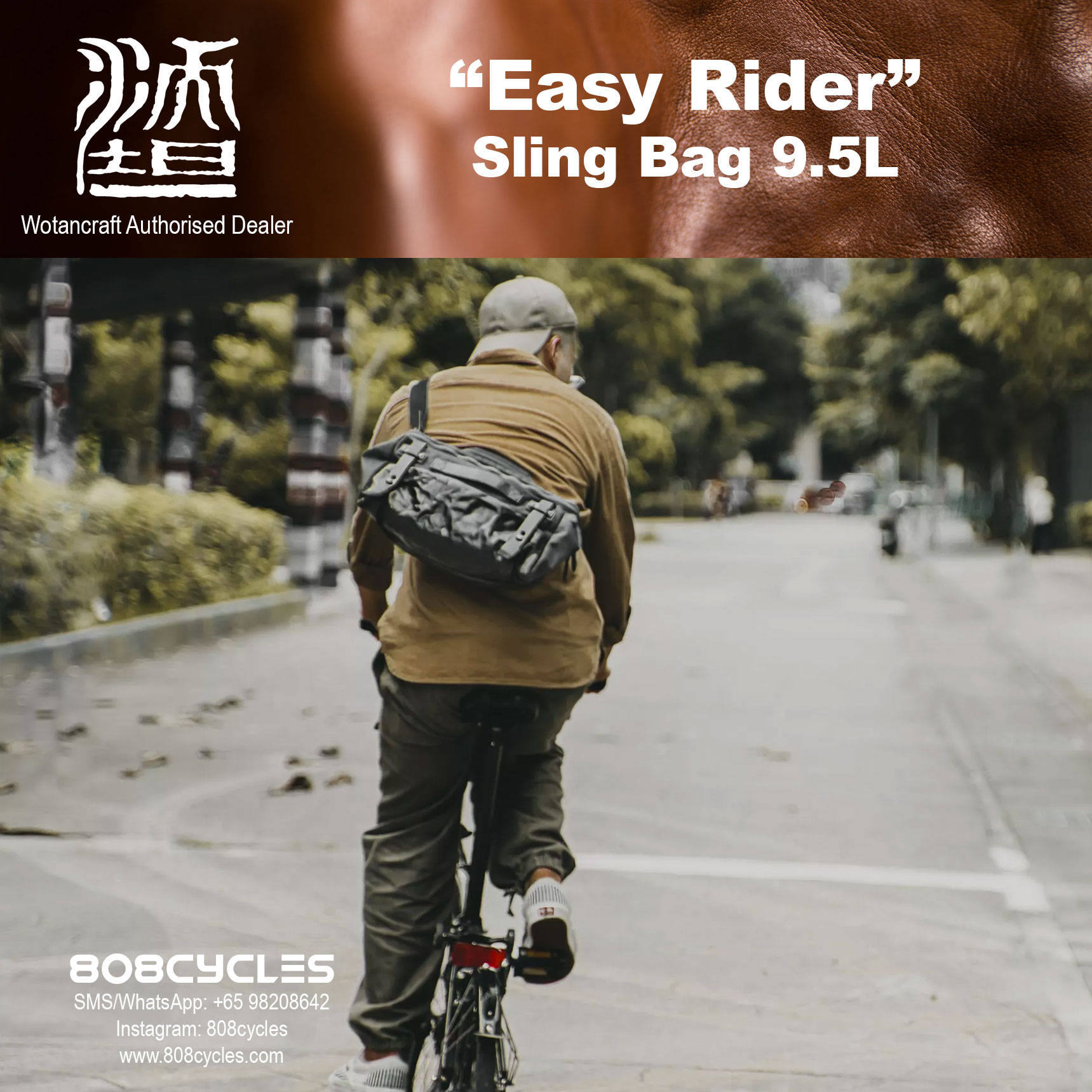 Wotancraft "Easy Rider" Sling Bag 9.5L - Image 25