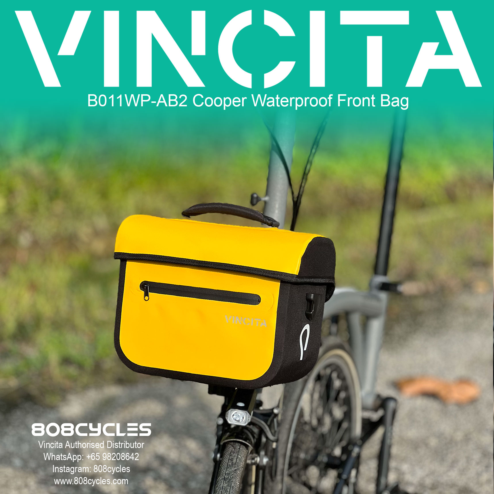 Vincita B011WP-AB2 Cooper Waterproof Bag – 808 Cycles