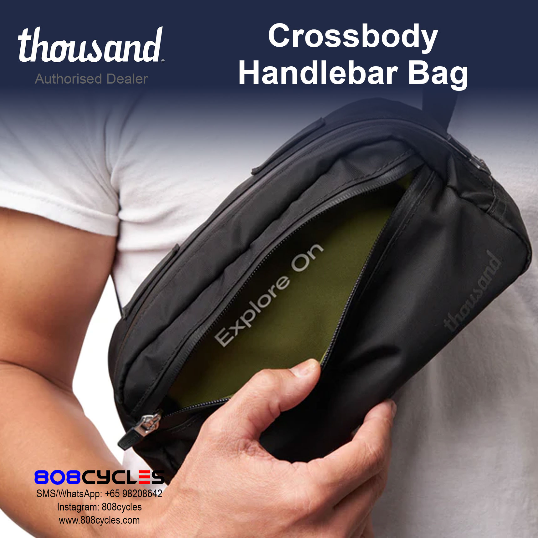Thousand Crossover Handlebar Bag - Image 7