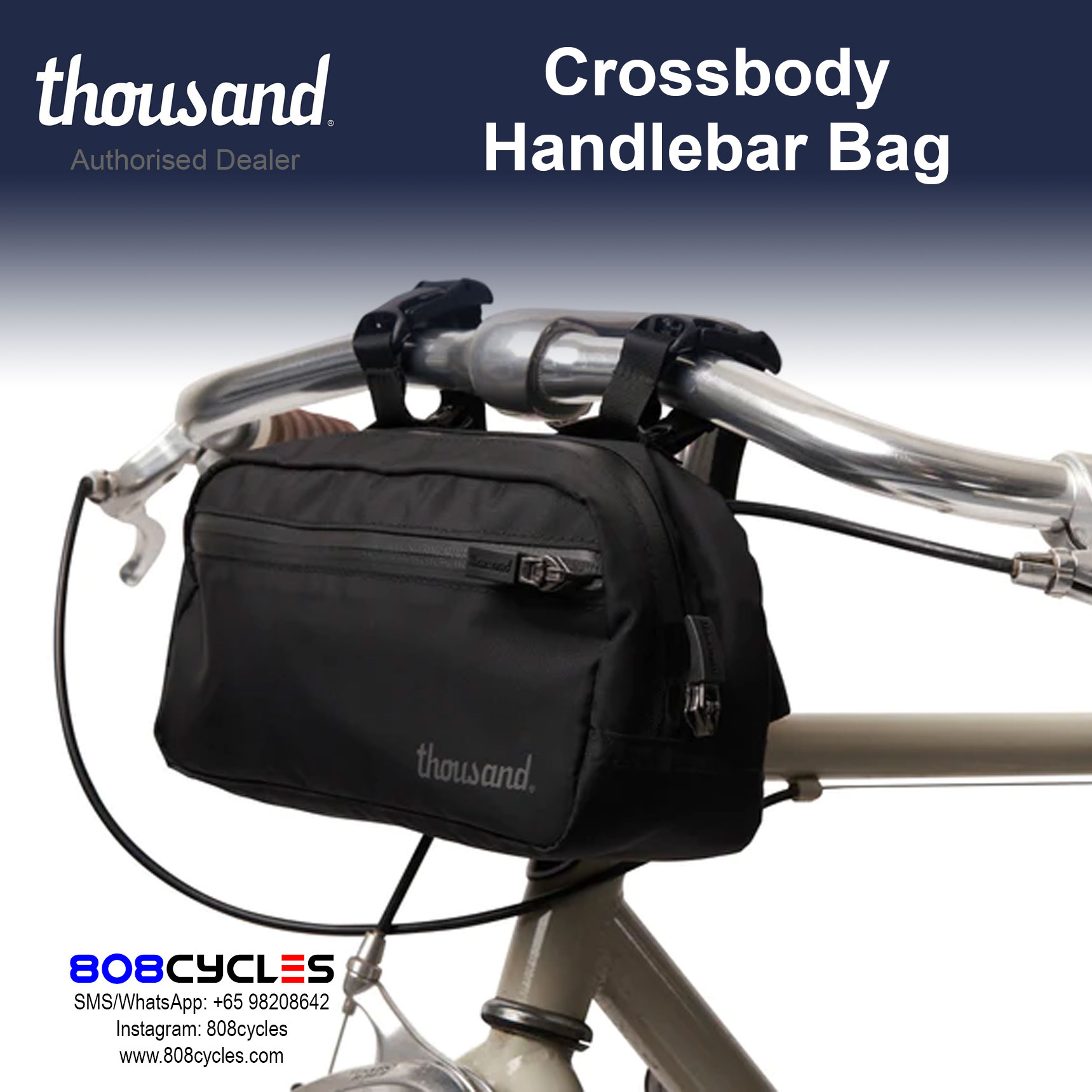 Thousand Crossover Handlebar Bag – 808 Cycles