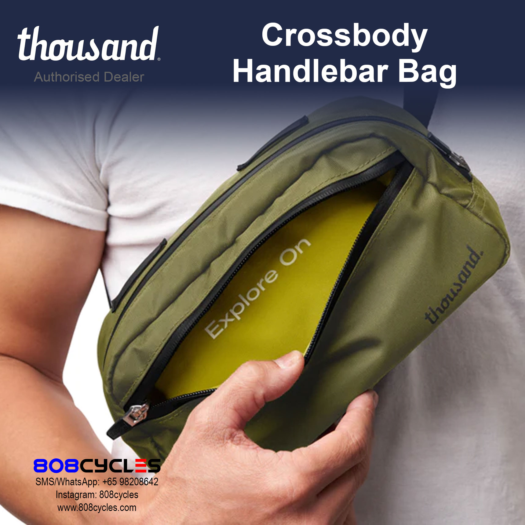 Thousand Crossover Handlebar Bag - Image 14