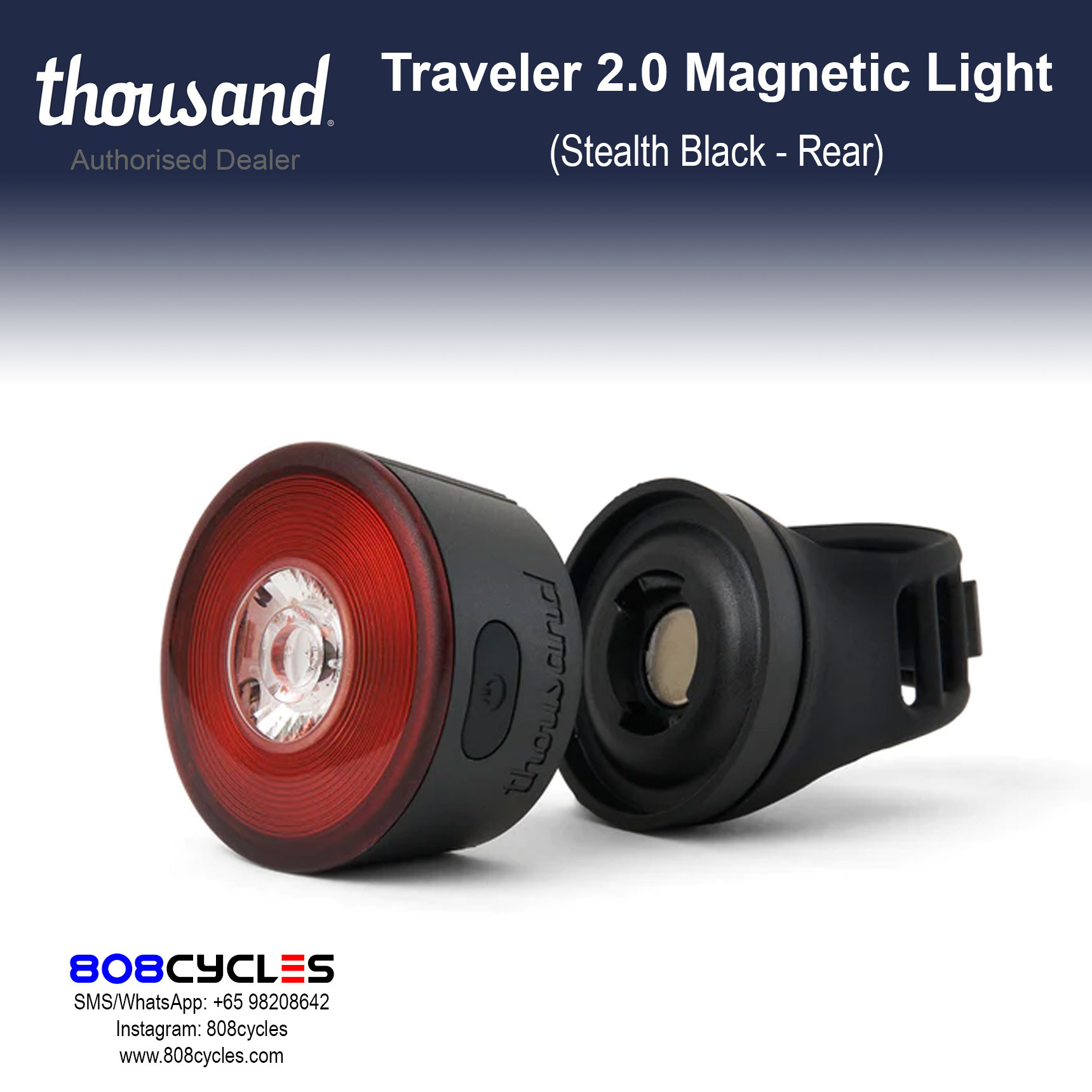 Thousand Traveler 2.0 Magnetic Light - Stealth Black - Image 8