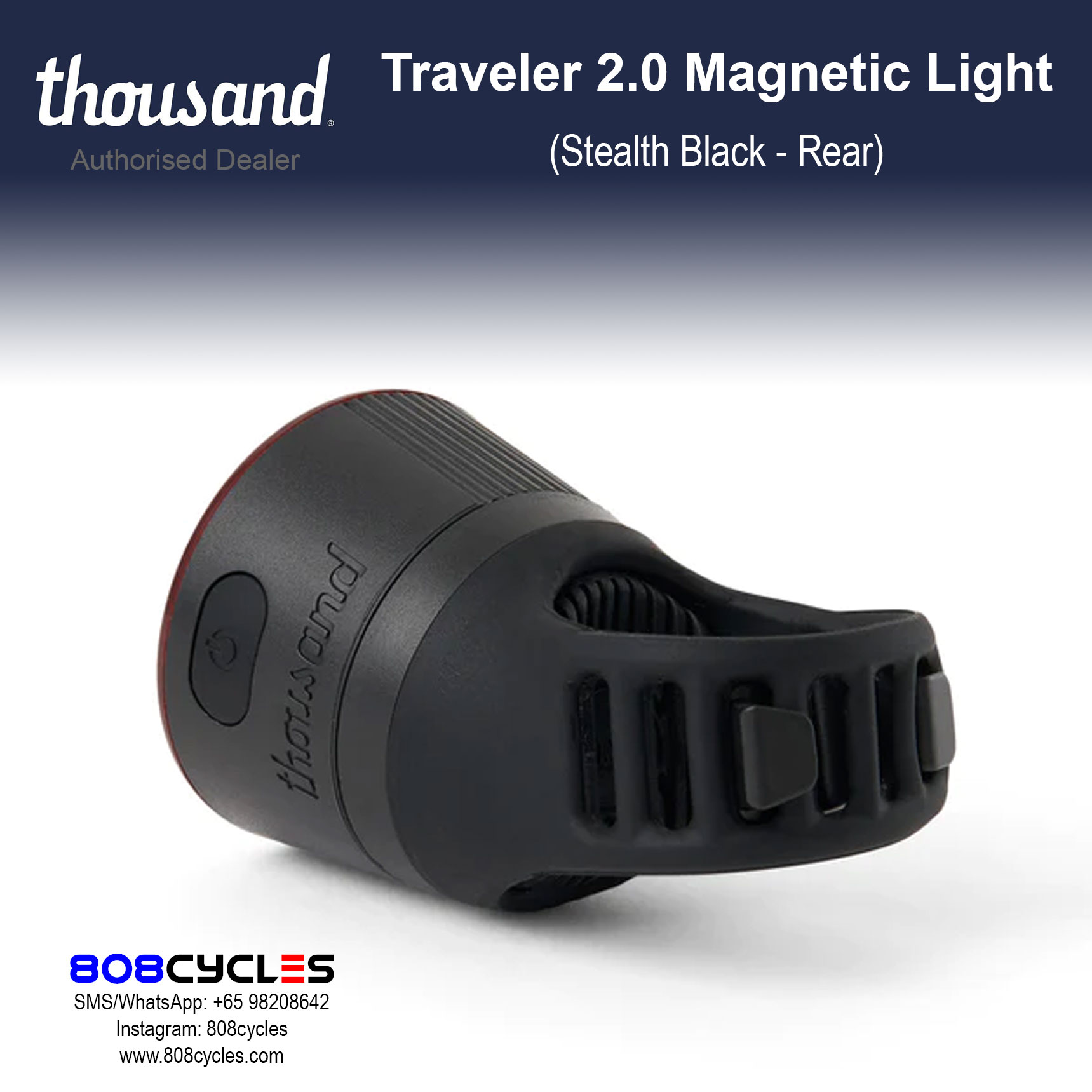 Thousand Traveler 2.0 Magnetic Light - Stealth Black - Image 9