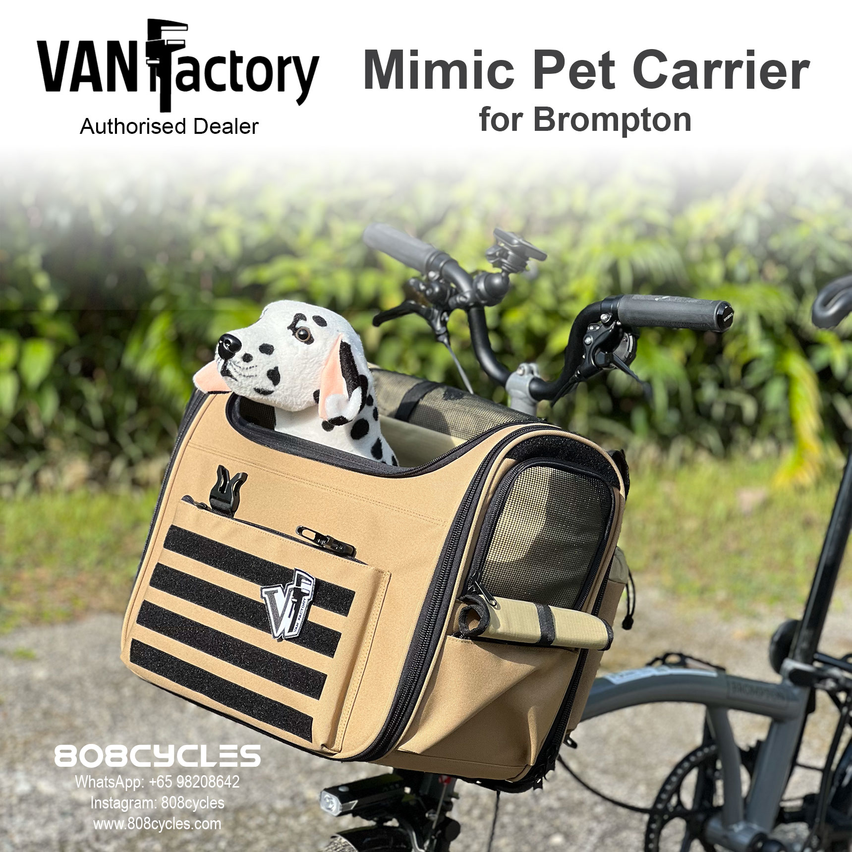 VanFactory Mimic Pet Carrier - Camel
