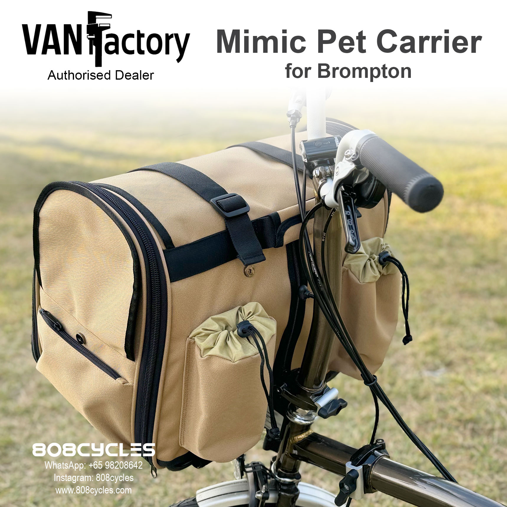 VanFactory Mimic Pet Carrier - Camel - Image 5