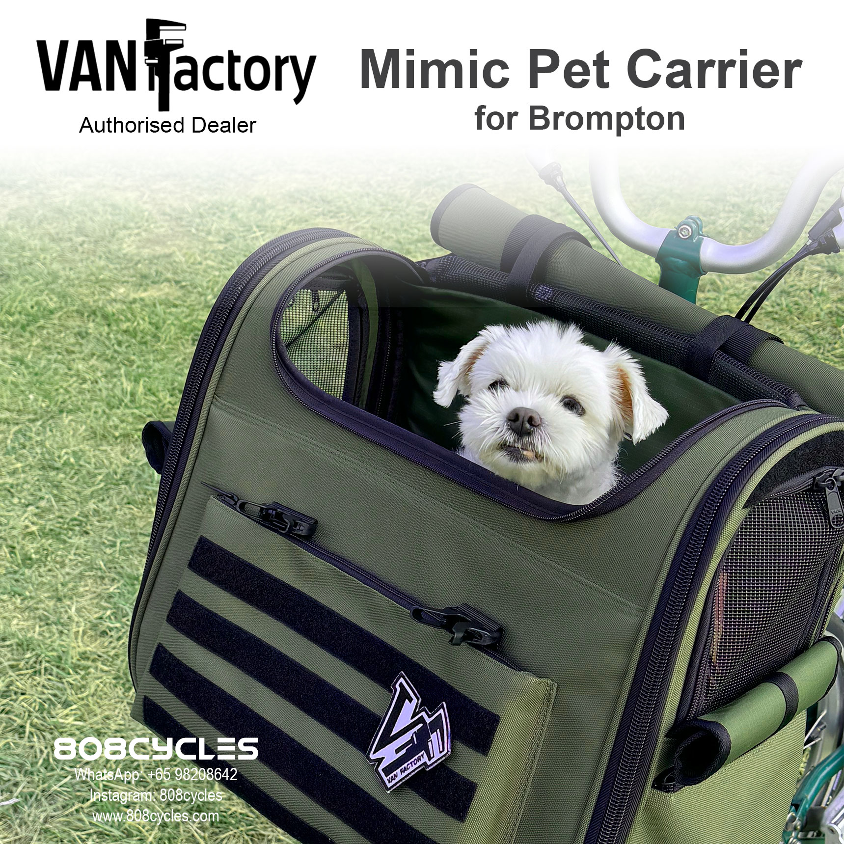 VanFactory Mimic Pet Carrier - Deep Green