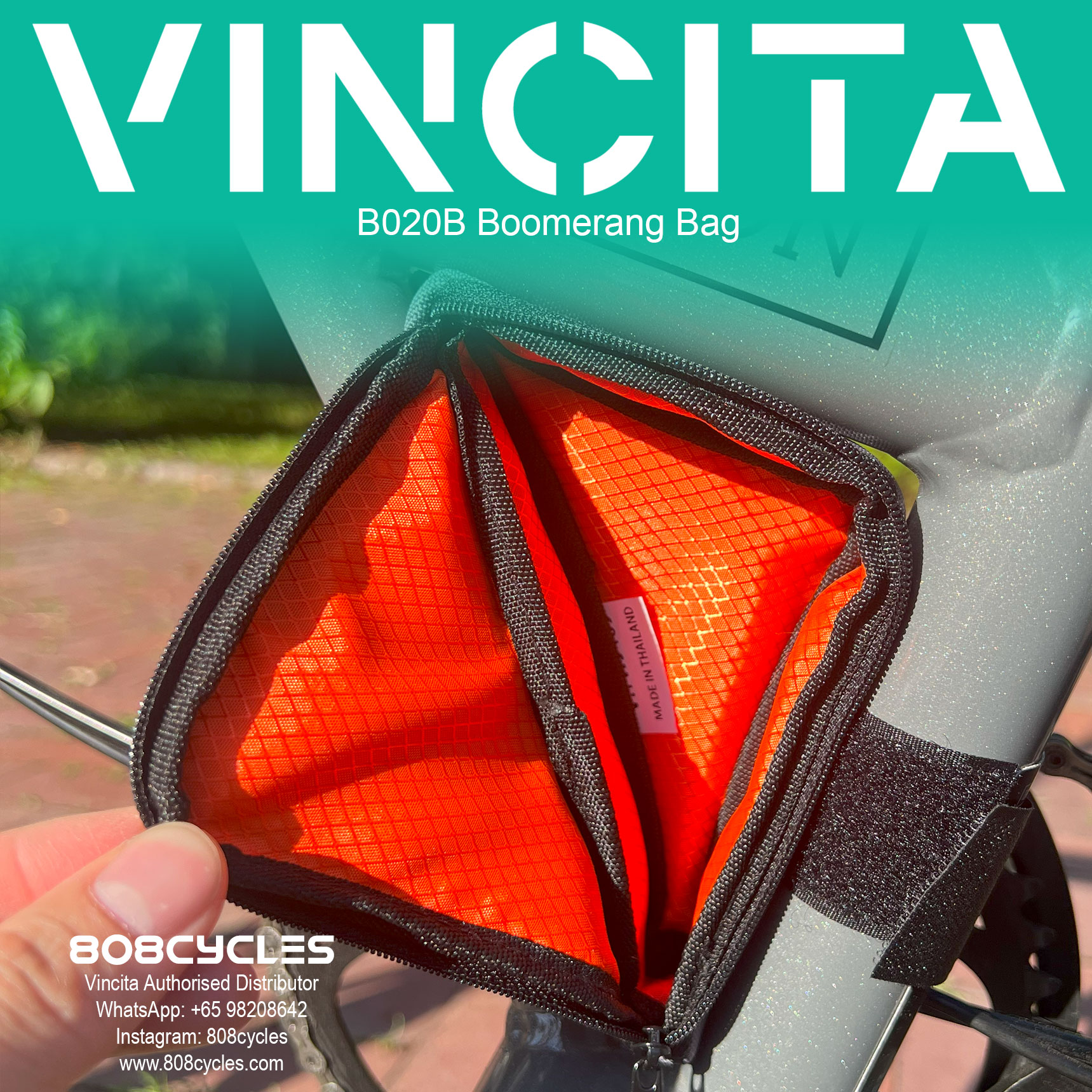 Vincita B020B Boomerang Bag for Brompton - Image 2