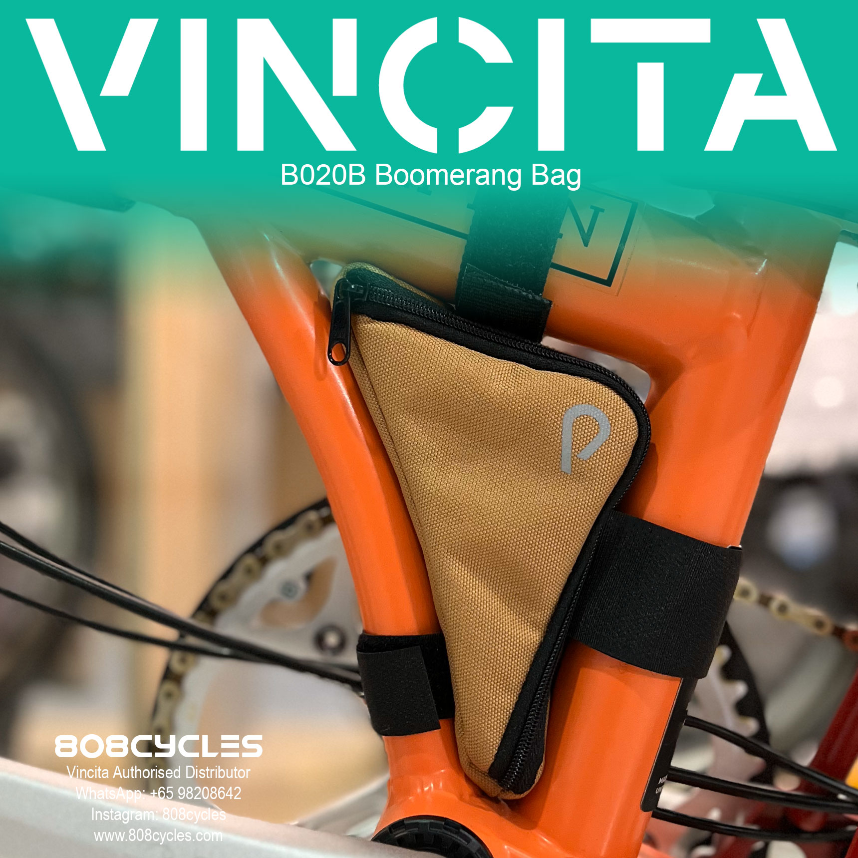 Vincita B020B Boomerang Bag for Brompton - Image 3