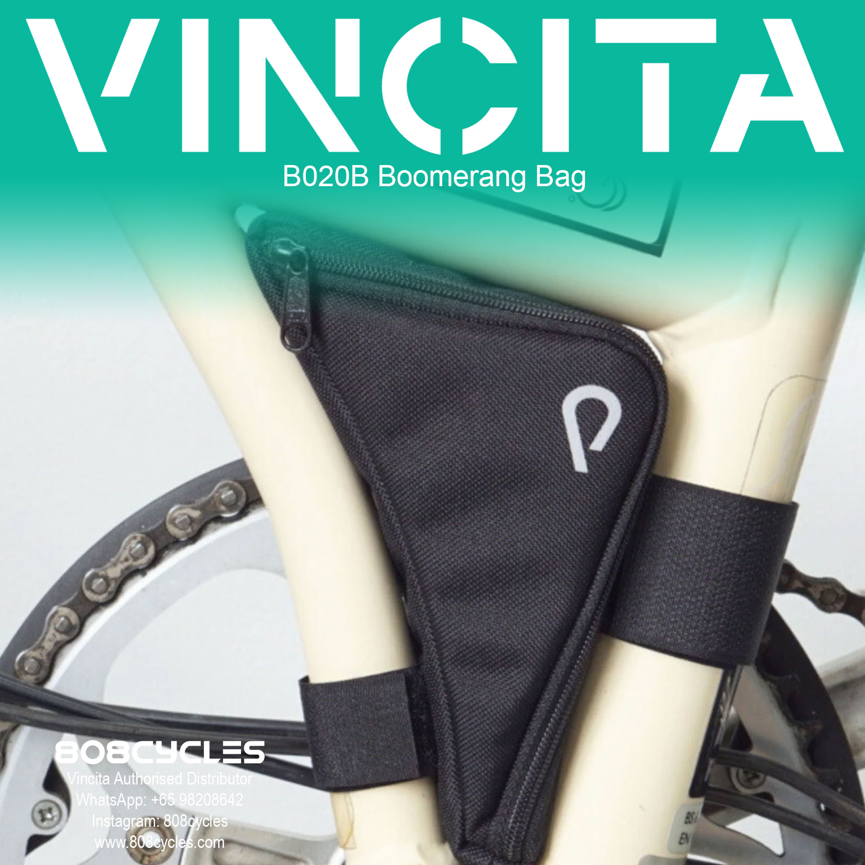 Vincita B020B Boomerang Bag for Brompton - Image 4