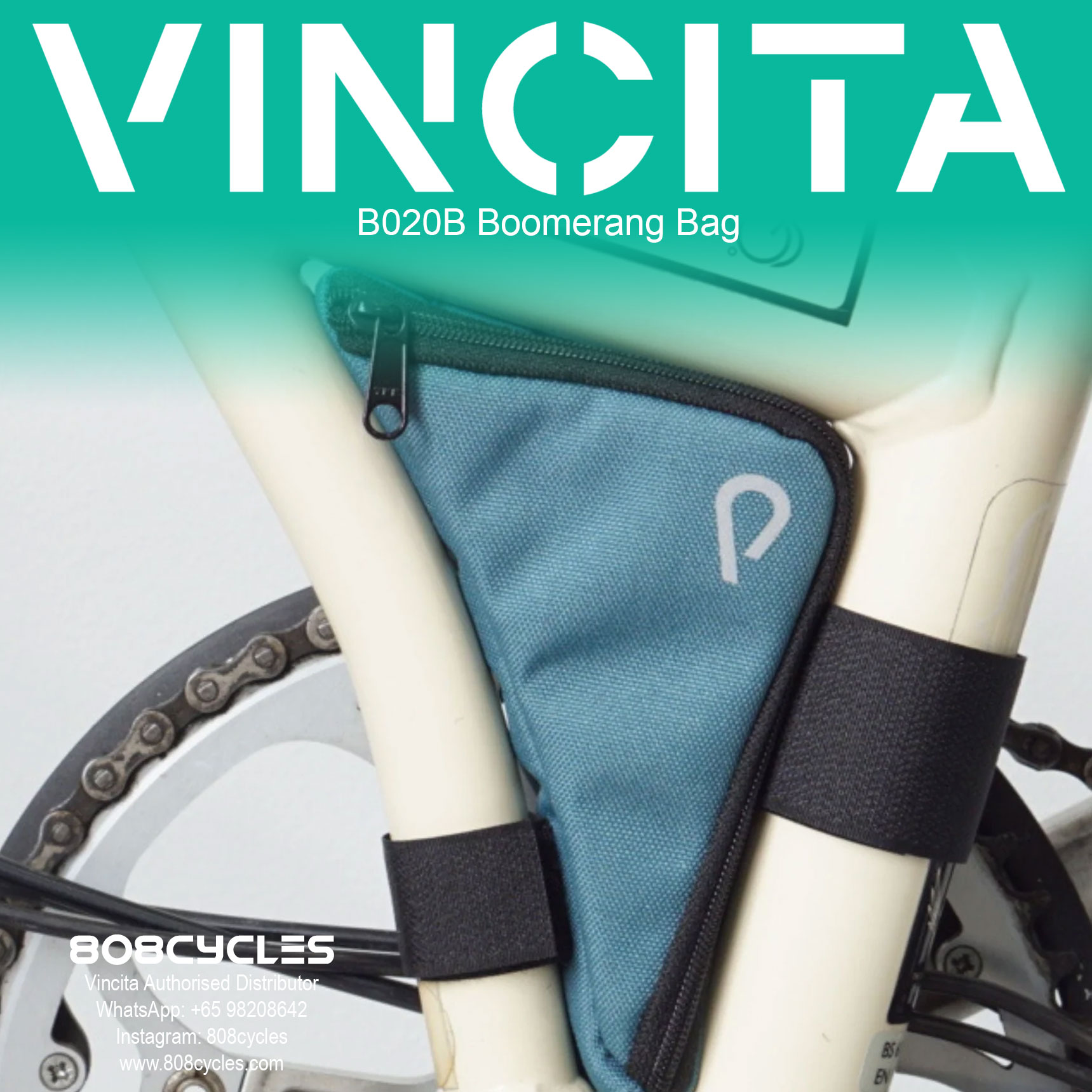 Vincita B020B Boomerang Bag for Brompton - Image 5