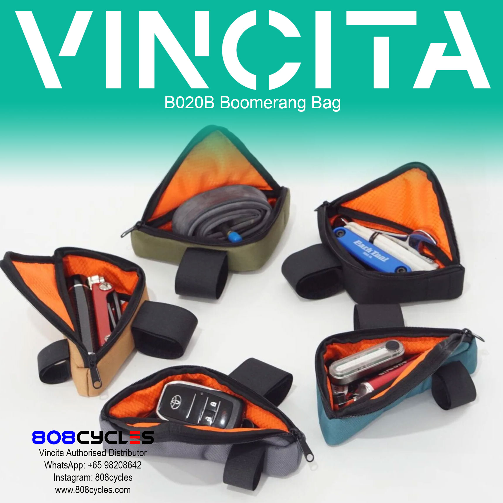 Vincita B020B Boomerang Bag for Brompton - Image 6