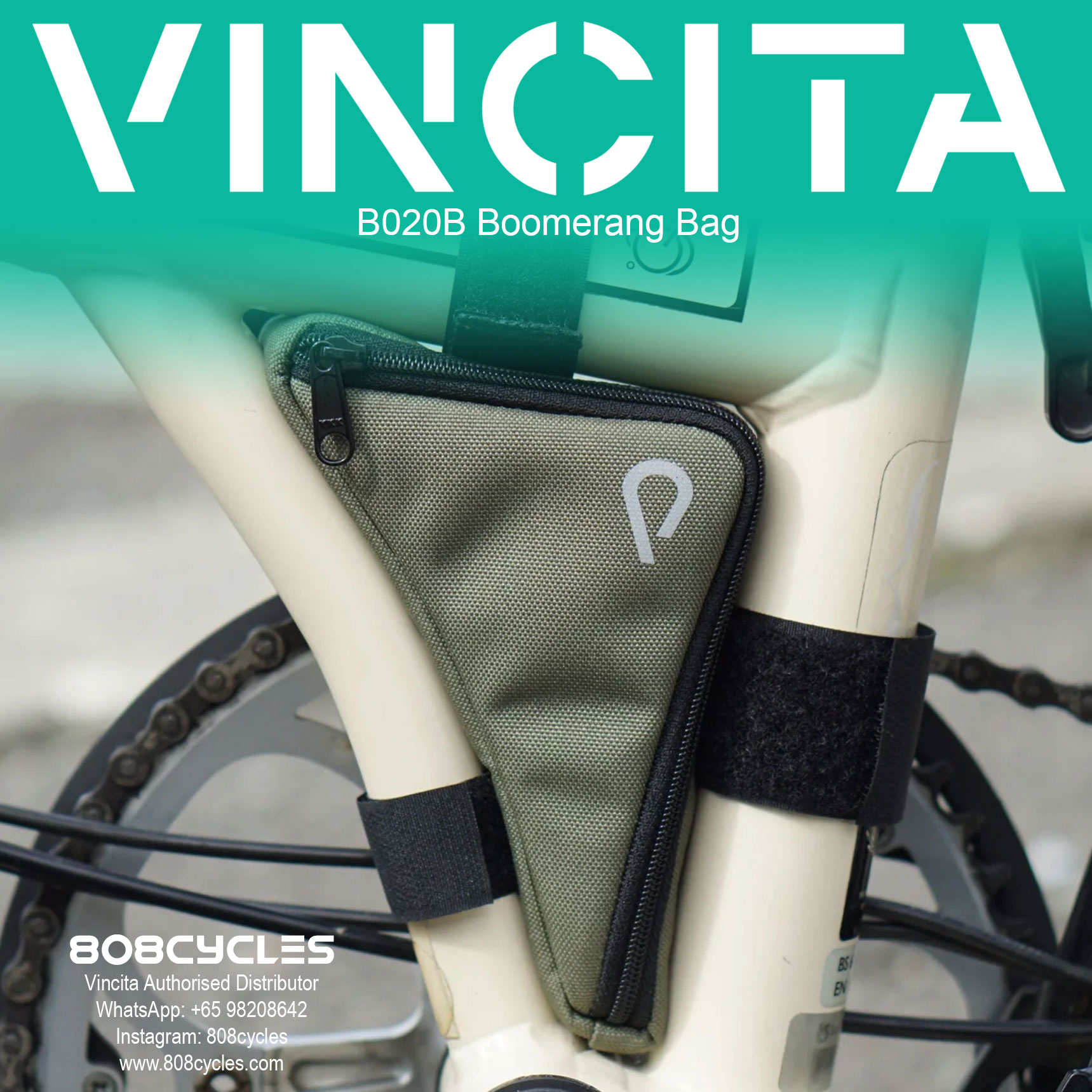 Vincita B020B Boomerang Bag for Brompton - Image 10