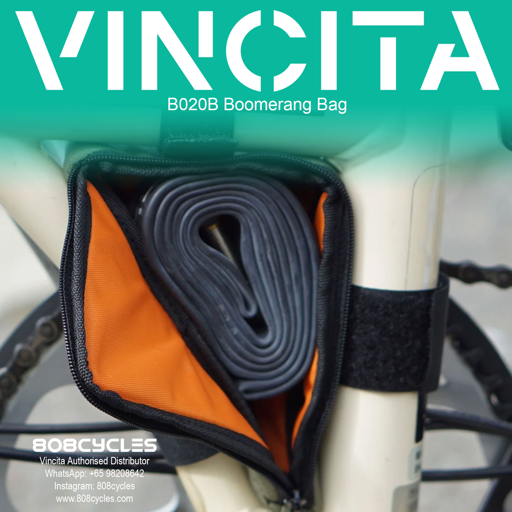 Vincita B020B Boomerang Bag for Brompton - Image 11
