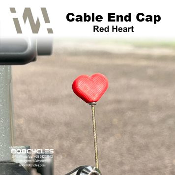 WhamDesign Cable End Cap - Red Heart