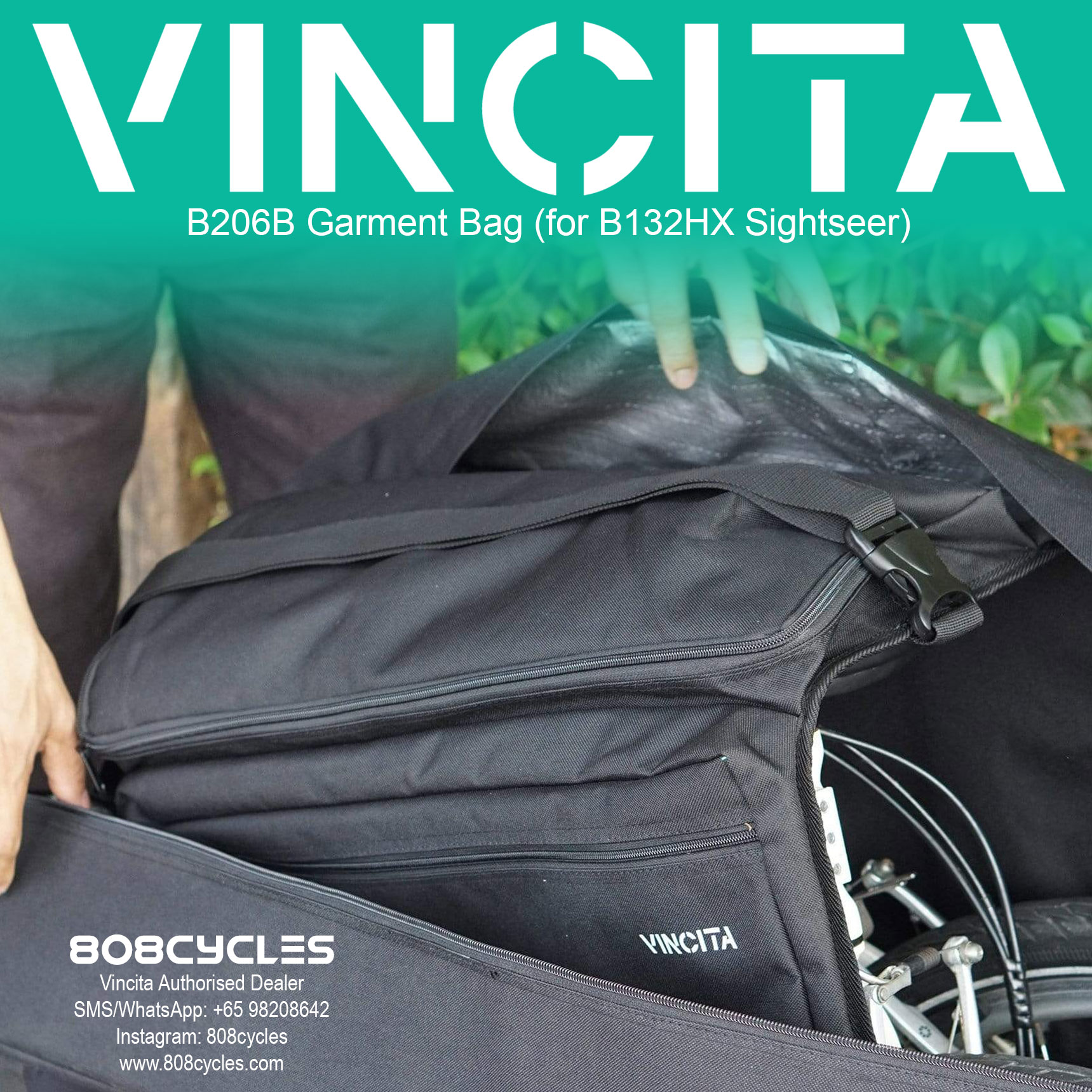 Vincita B206B Garment Bag for B132HX - Image 2
