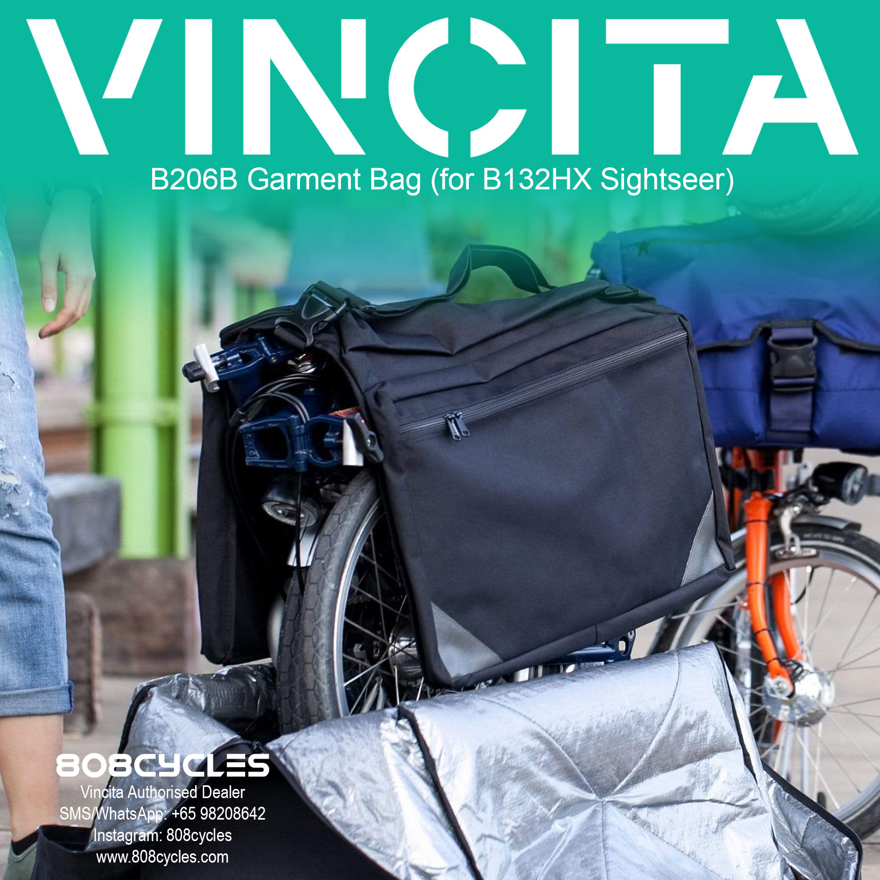 Vincita B206B Garment Bag for B132HX - Image 3
