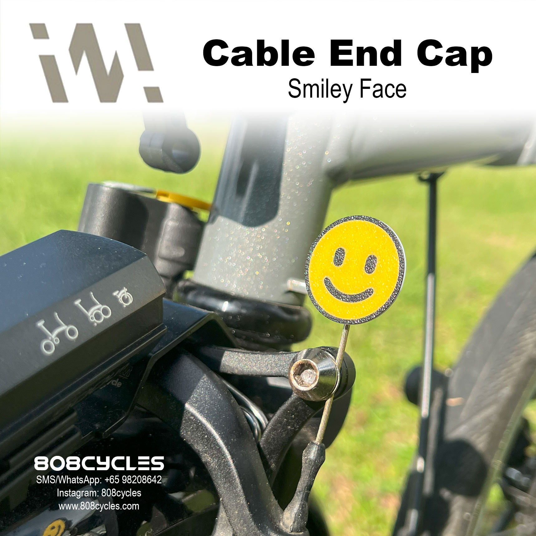 WhamDesign Cable End Cap - Smiley Face - Image 2