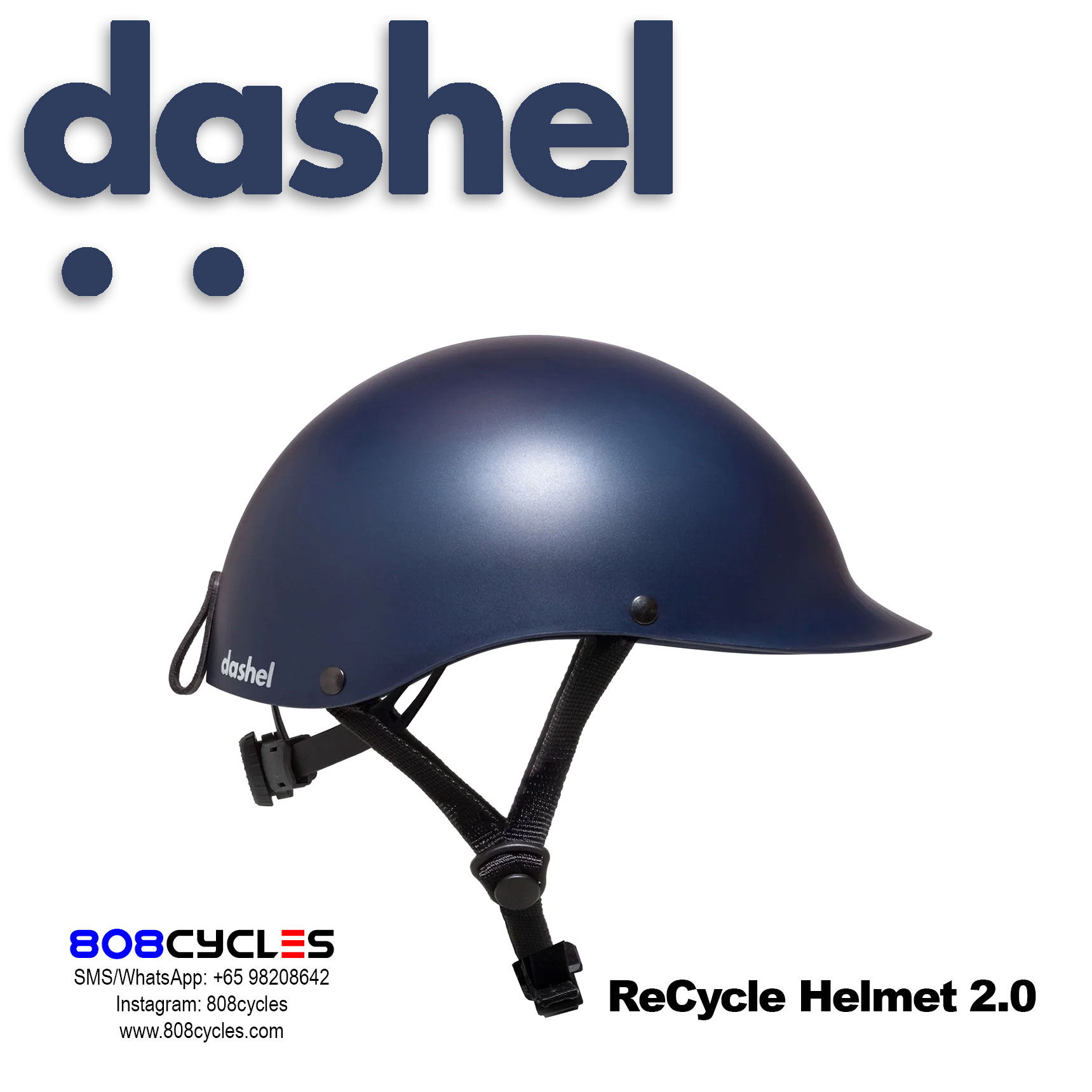 Dashel ReCycle Helmet 2.0 - Navy Blue - Image 2