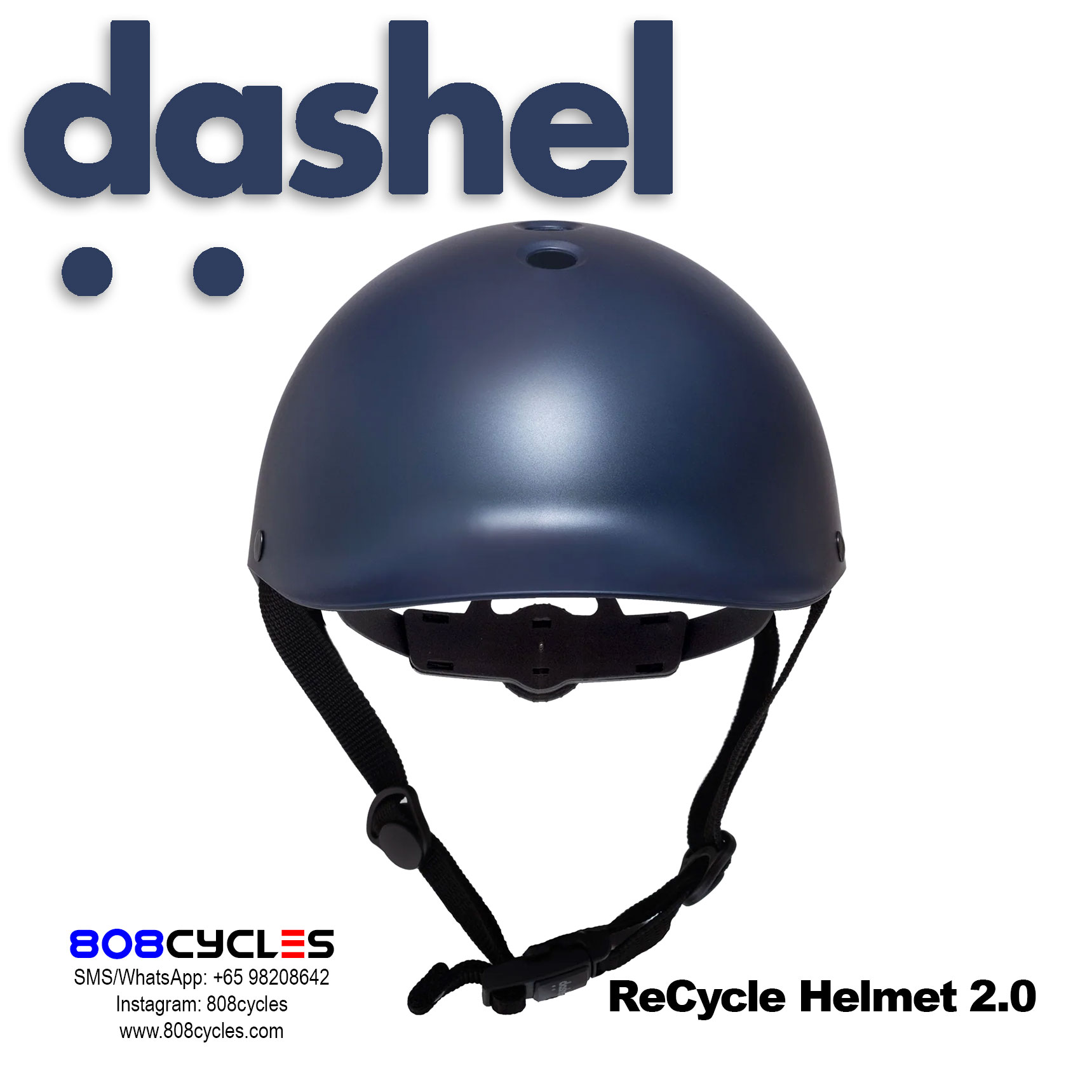 Dashel ReCycle Helmet 2.0 - Navy Blue - Image 4