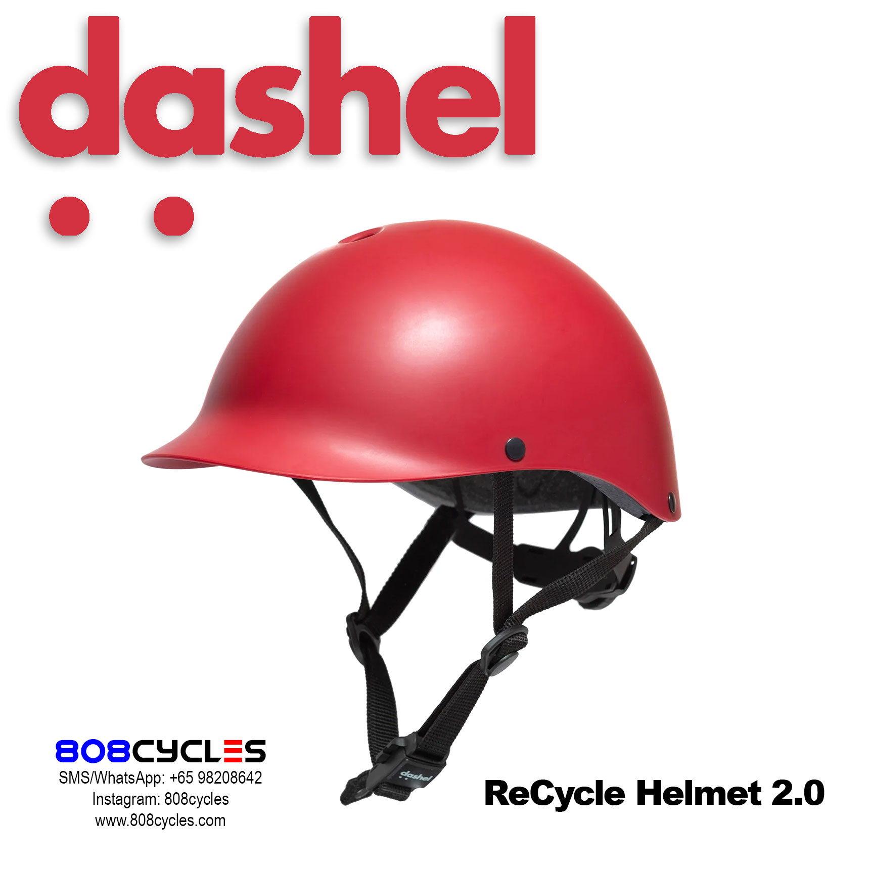 Dashel ReCycle Helmet 2.0 - Red