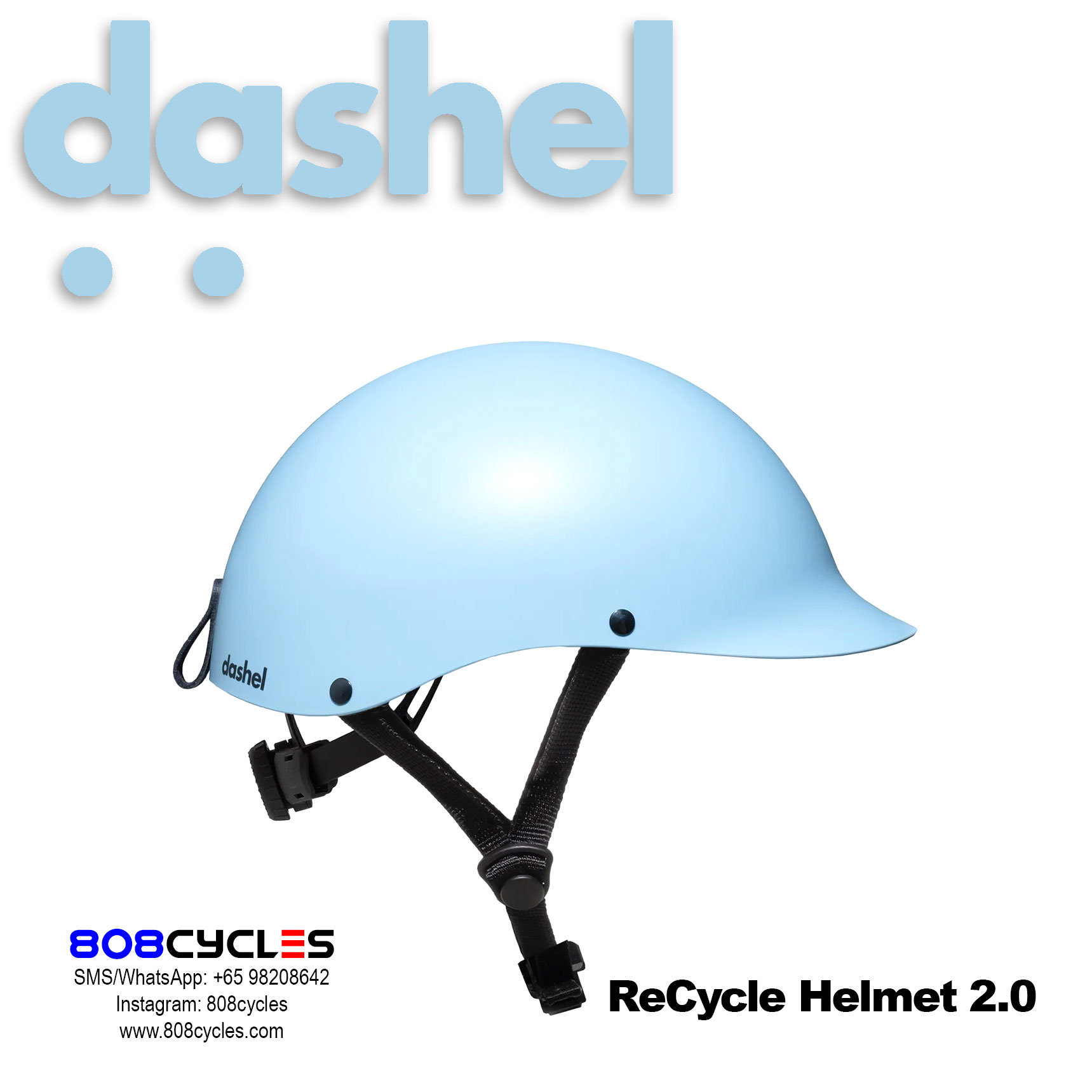 Dashel ReCycle Helmet 2.0 - Sky Blue - Image 2