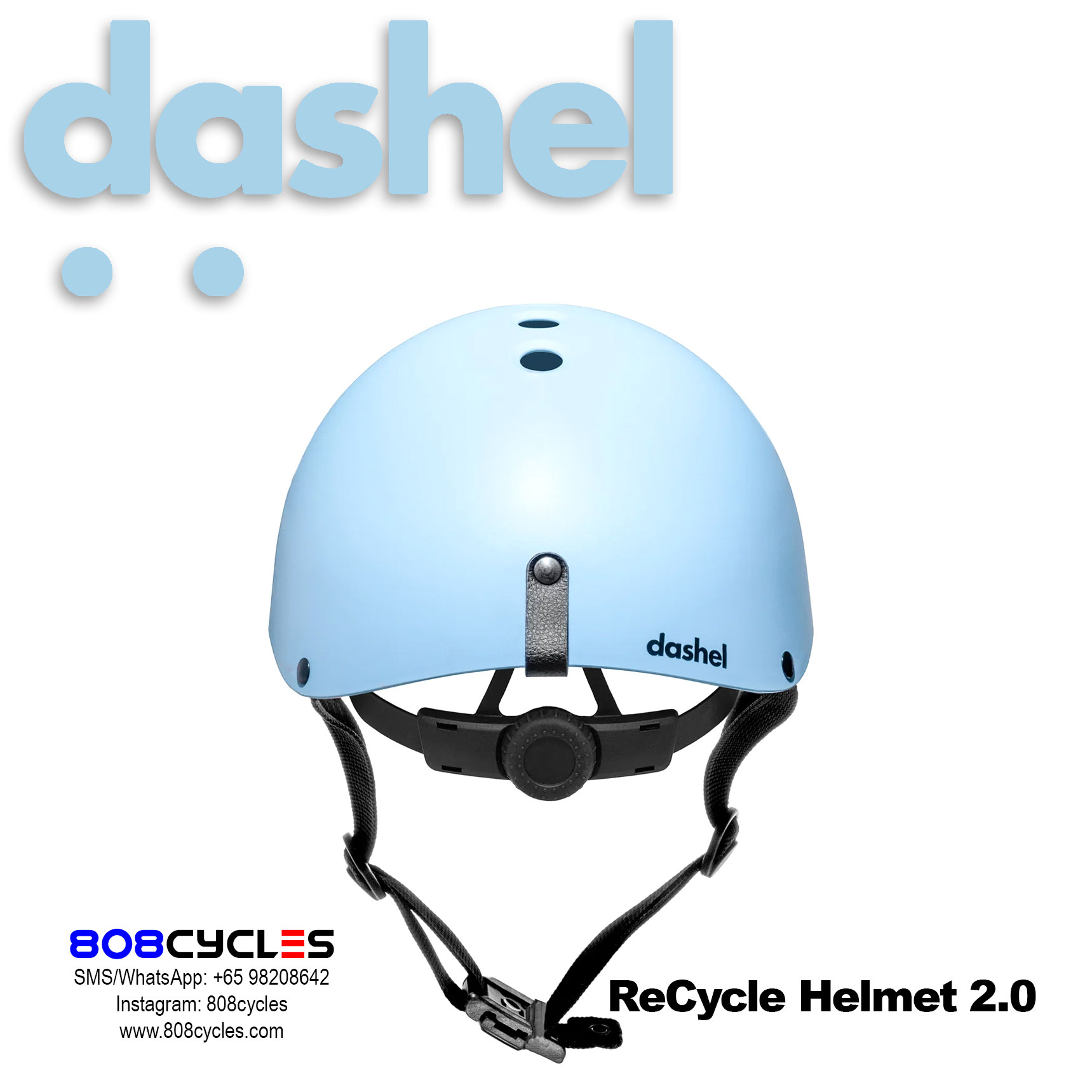 Dashel ReCycle Helmet 2.0 - Sky Blue - Image 3