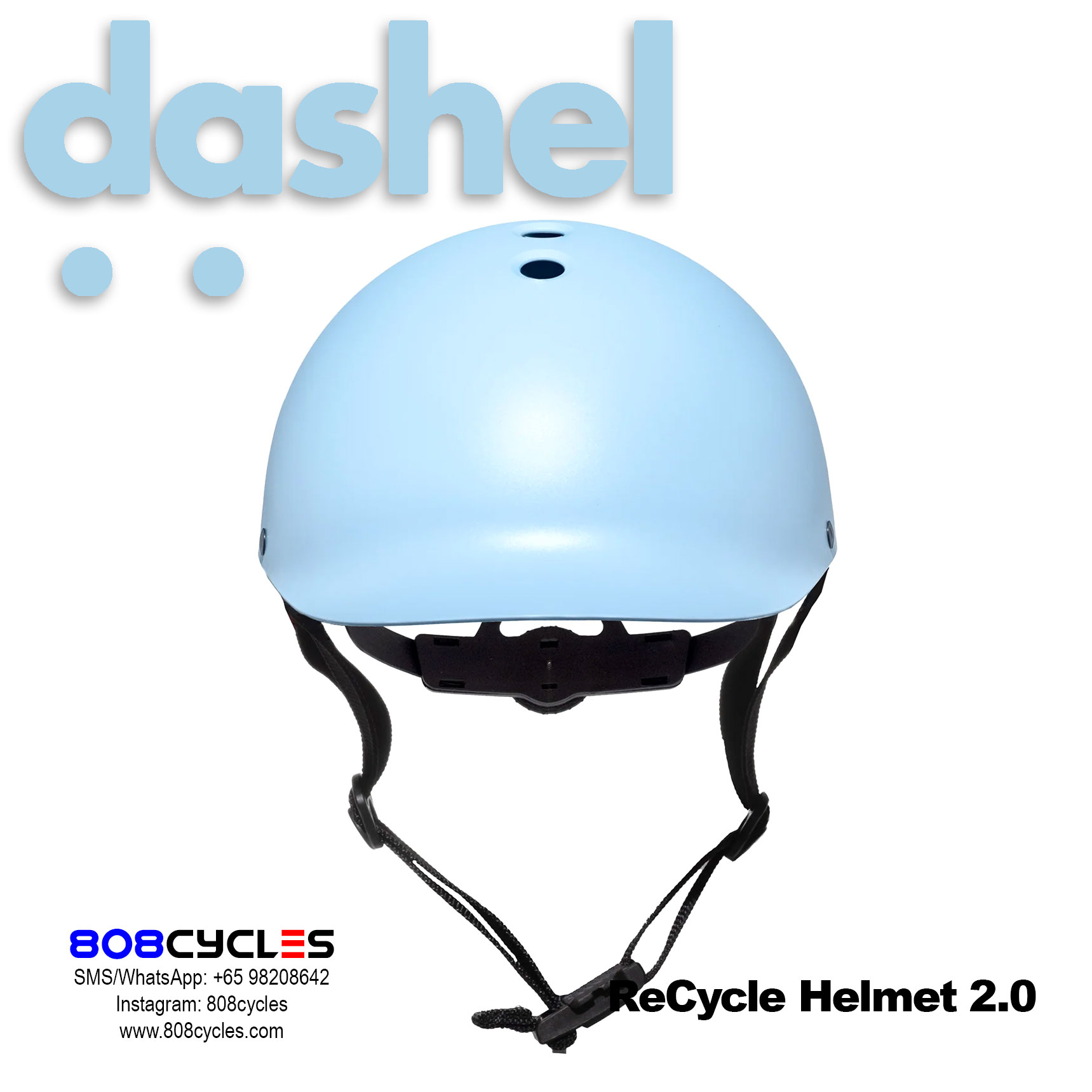 Dashel ReCycle Helmet 2.0 - Sky Blue - Image 4