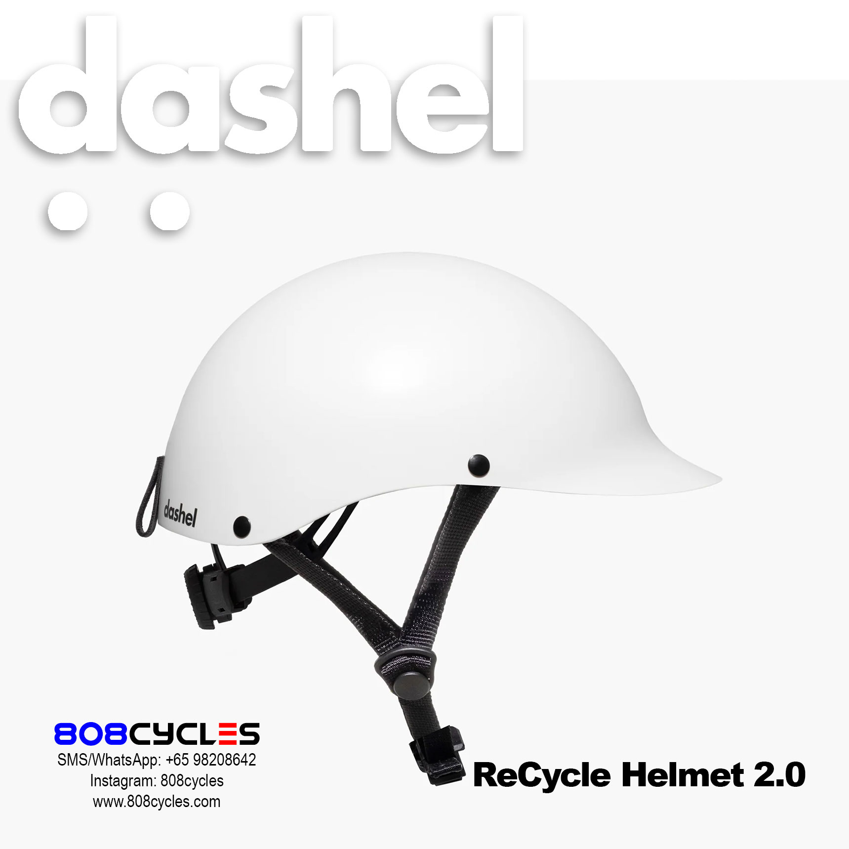 Dashel ReCycle Helmet 2.0 - White - Image 2