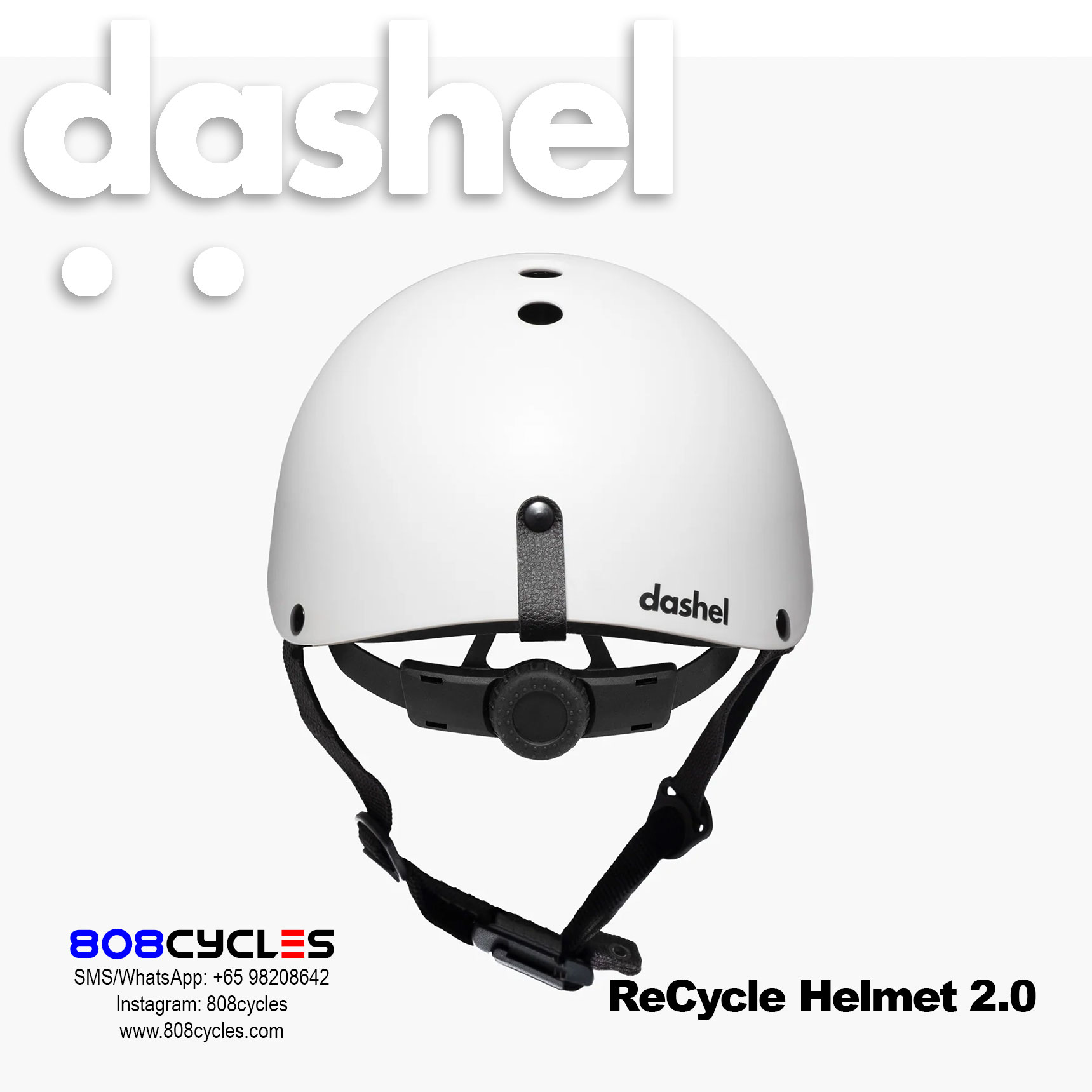 Dashel ReCycle Helmet 2.0 - White - Image 3