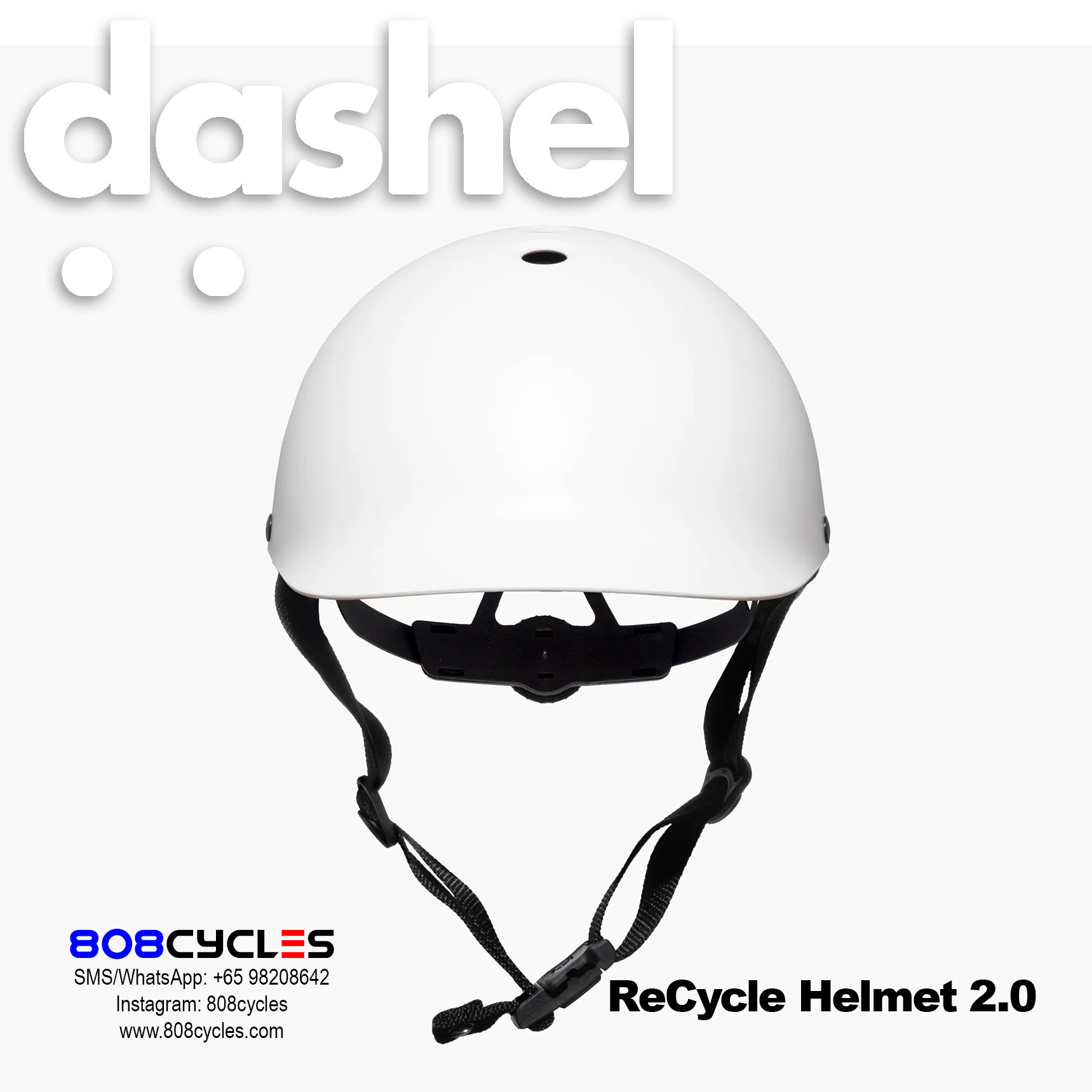 Dashel ReCycle Helmet 2.0 - White - Image 4