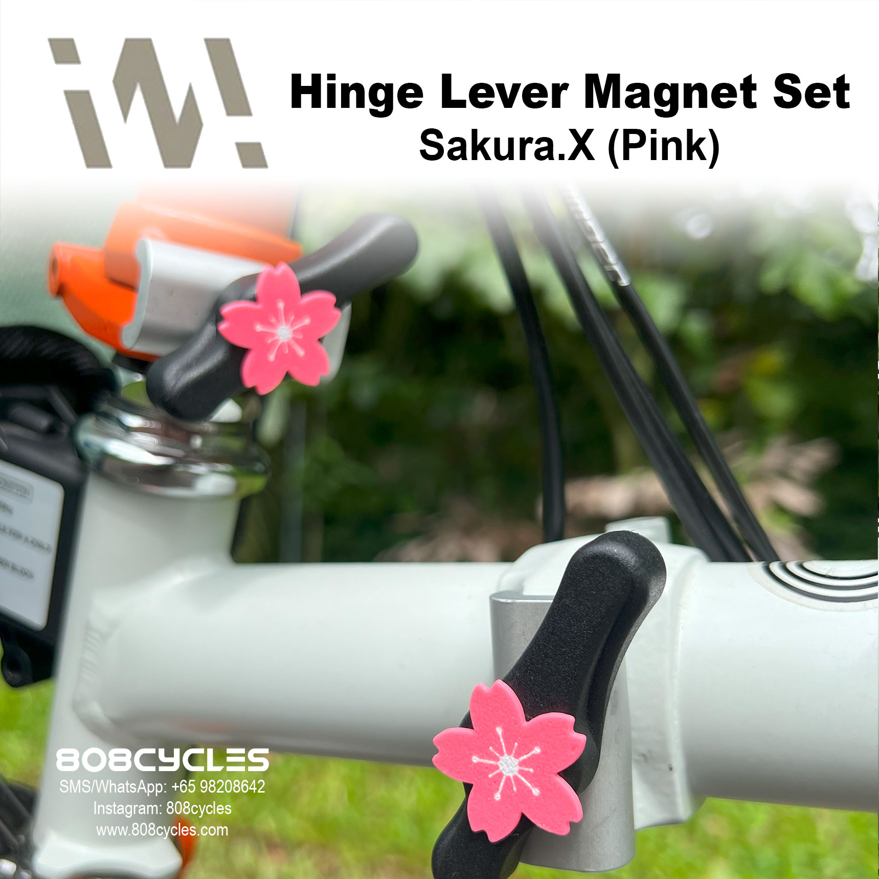 WhamDesign Hinge Lever Magnet Set - Sakura.X (Pink)