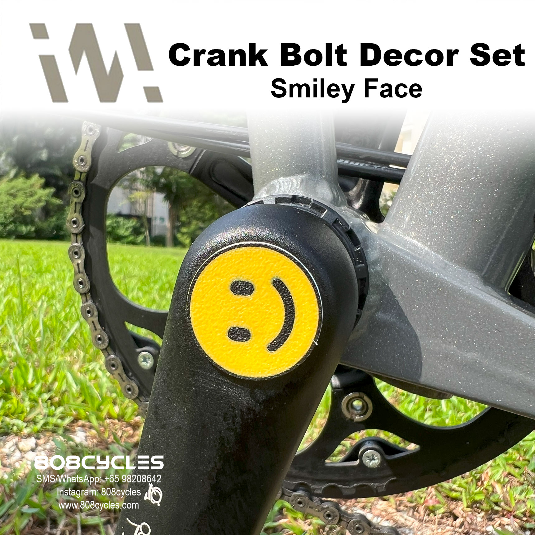 WhamDesign Crank Bolt Decor Set - Smiley Face