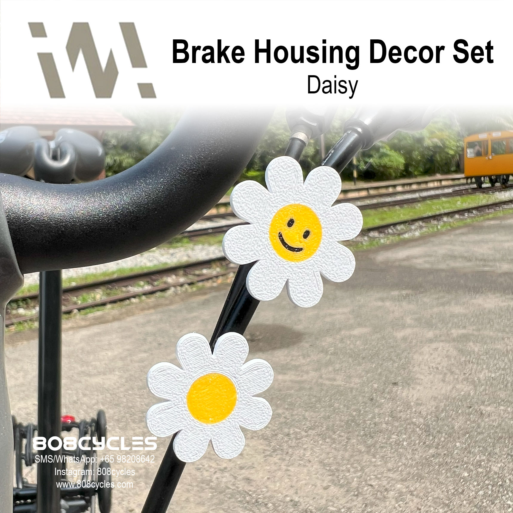 WhamDesign Brake Housing Decor Set - Daisy