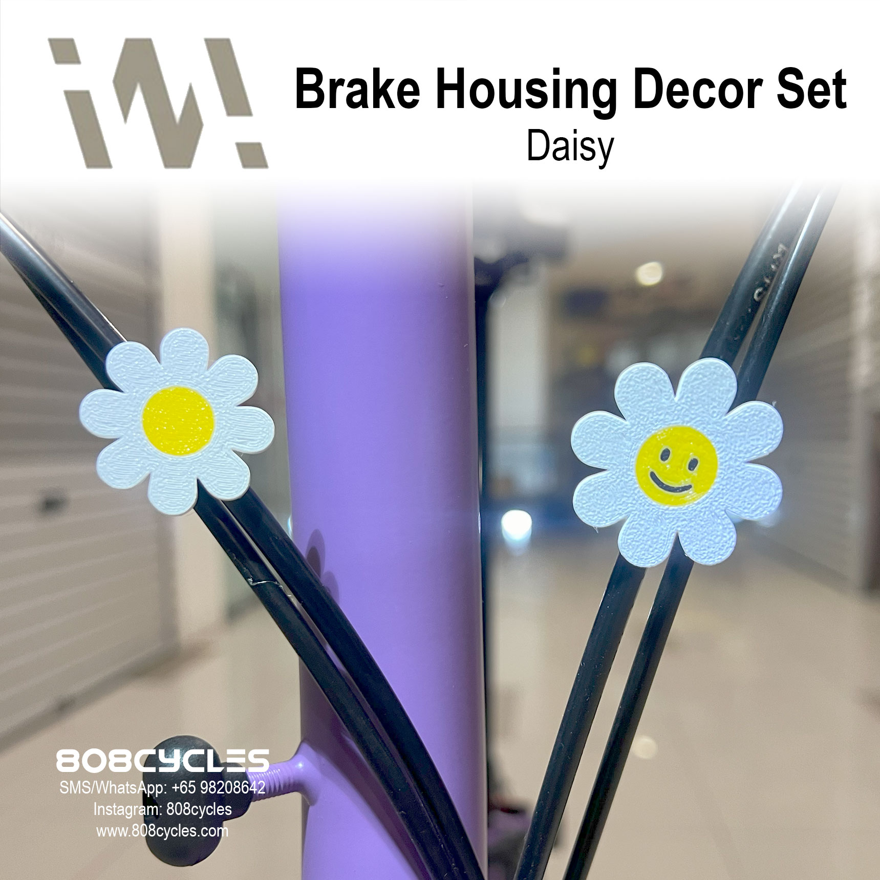 WhamDesign Brake Housing Decor Set - Daisy - Image 2