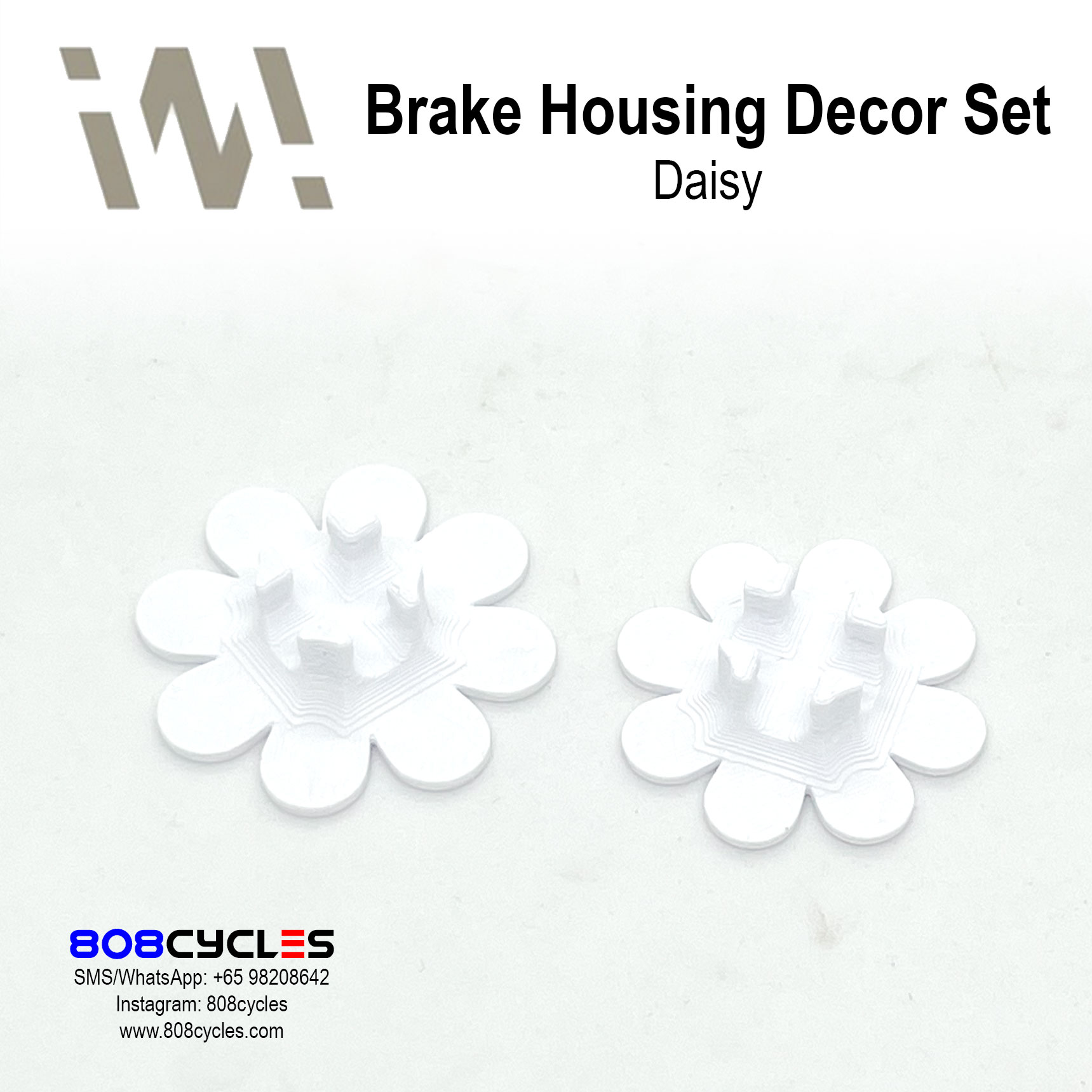 WhamDesign Brake Housing Decor Set - Daisy - Image 4