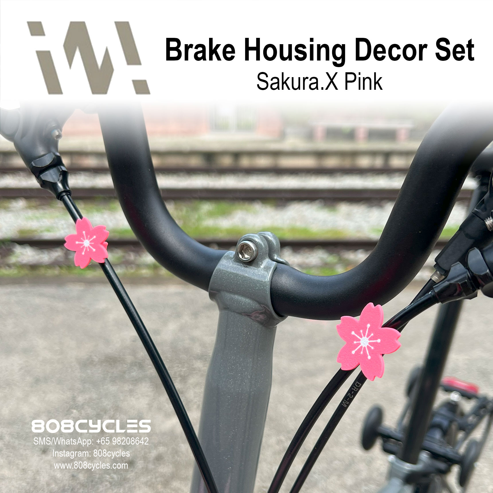 WhamDesign Brake Housing Decor Set - WHAM x SAKURA.X - Pink - Image 2