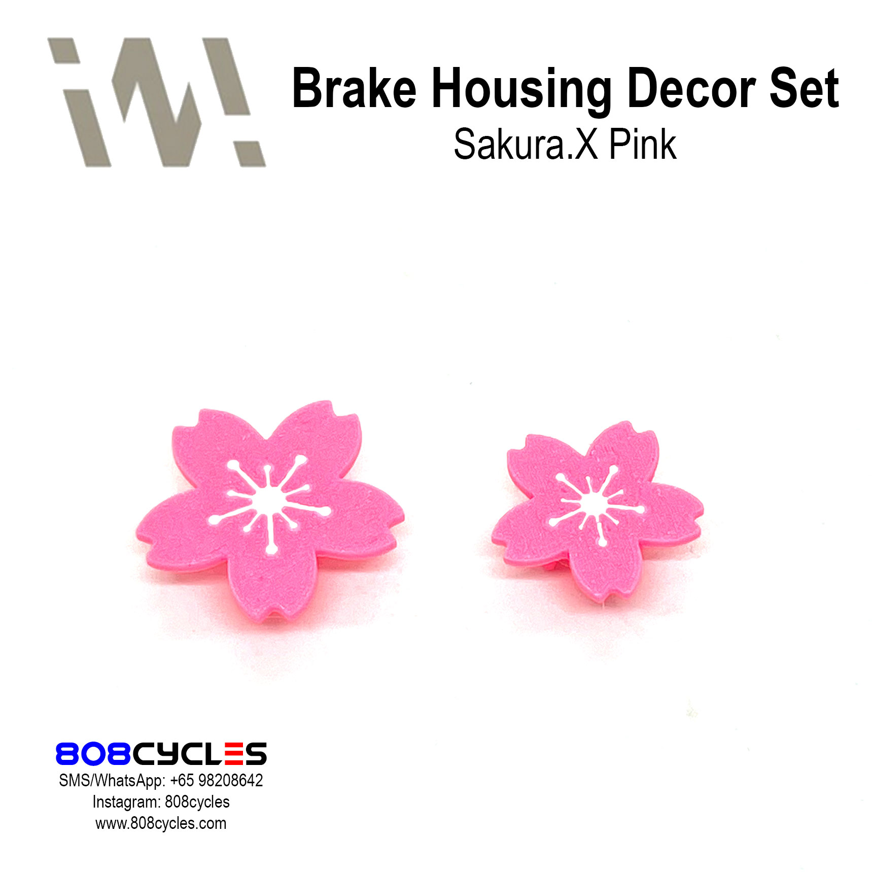 WhamDesign Brake Housing Decor Set - WHAM x SAKURA.X - Pink - Image 3