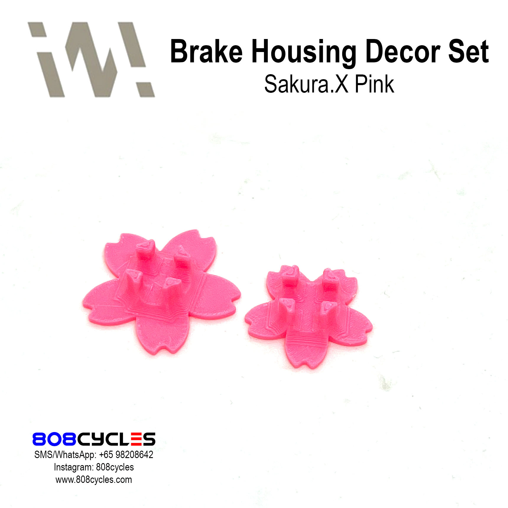 WhamDesign Brake Housing Decor Set - WHAM x SAKURA.X - Pink - Image 4