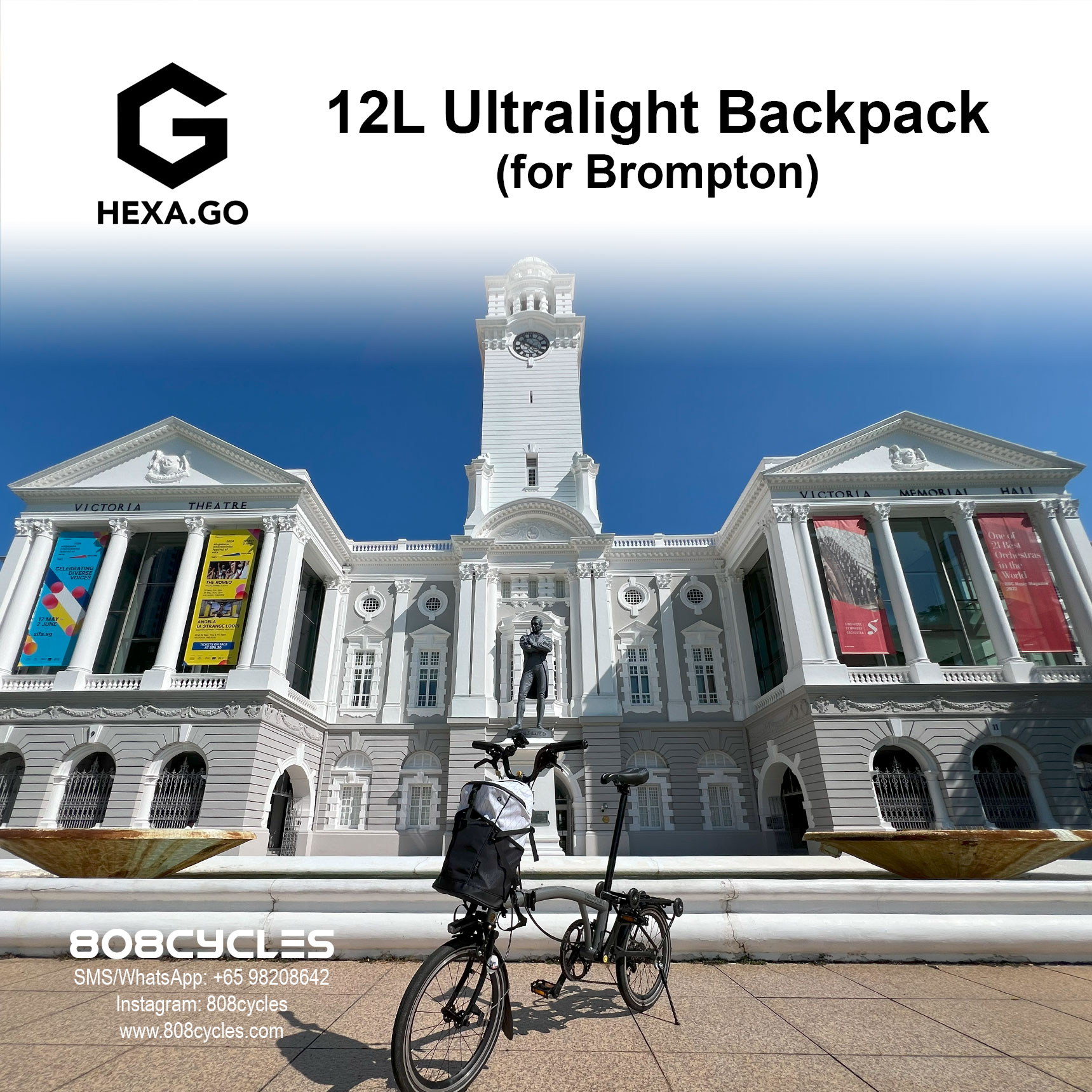 Hexa.Go 12L Lightweight Backpack for Brompton - Image 11