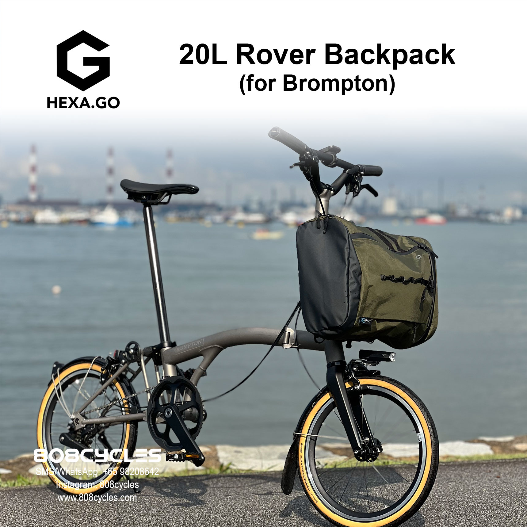 Hexa.Go 20L Rover Backpack for Brompton - Image 2