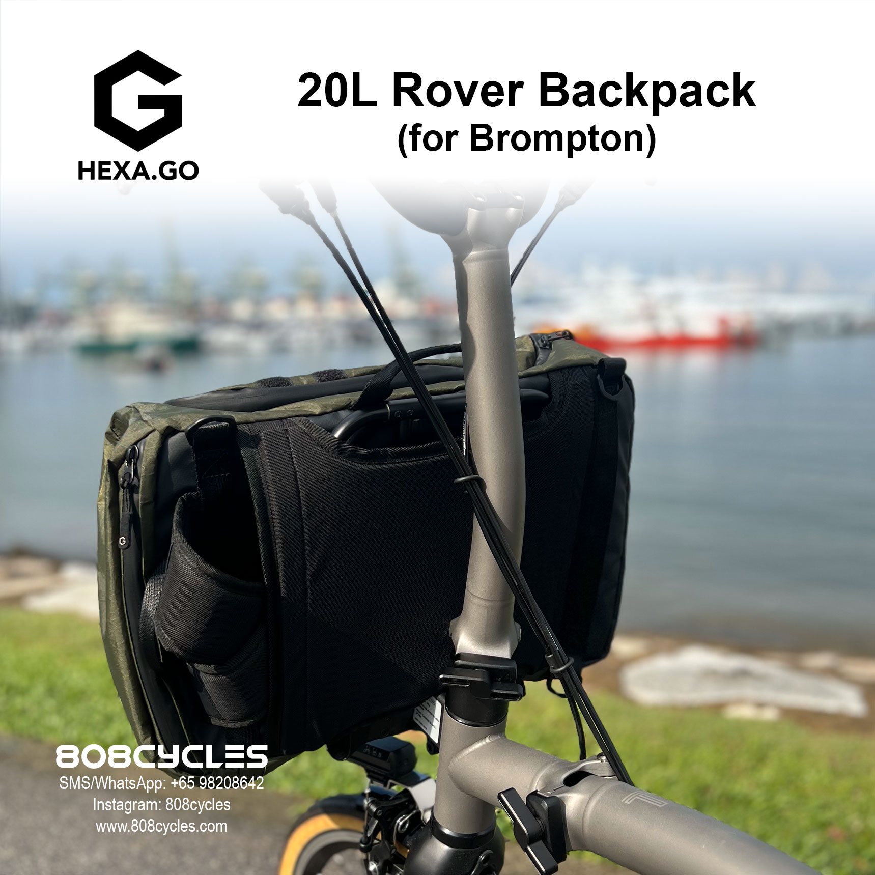 Hexa.Go 20L Rover Backpack for Brompton - Image 5