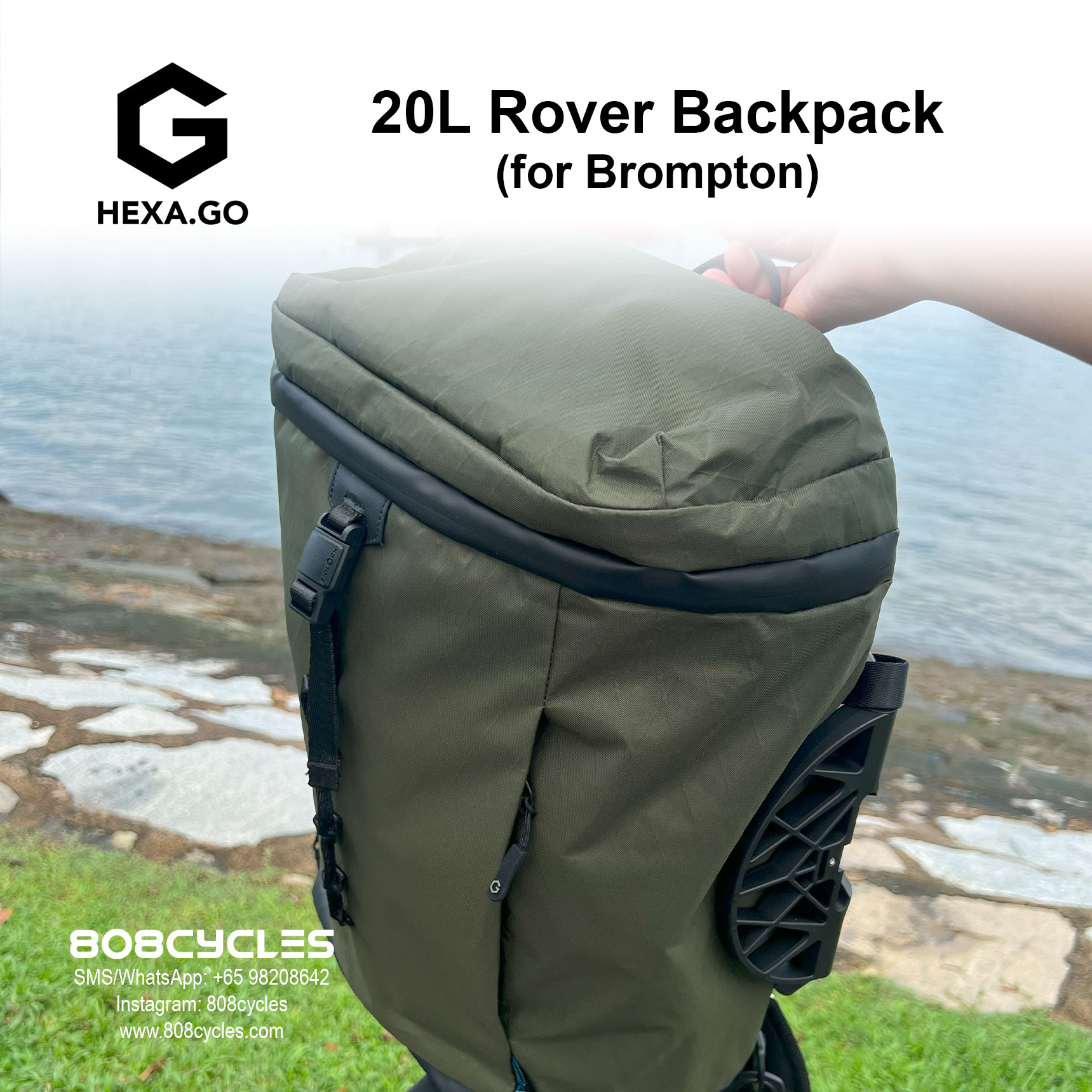Hexa.Go 20L Rover Backpack for Brompton - Image 6